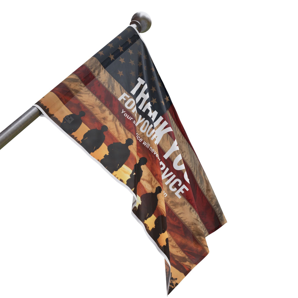 Flag - "Thank You For Your Service" Memorial Flag (Veteran Tribute)