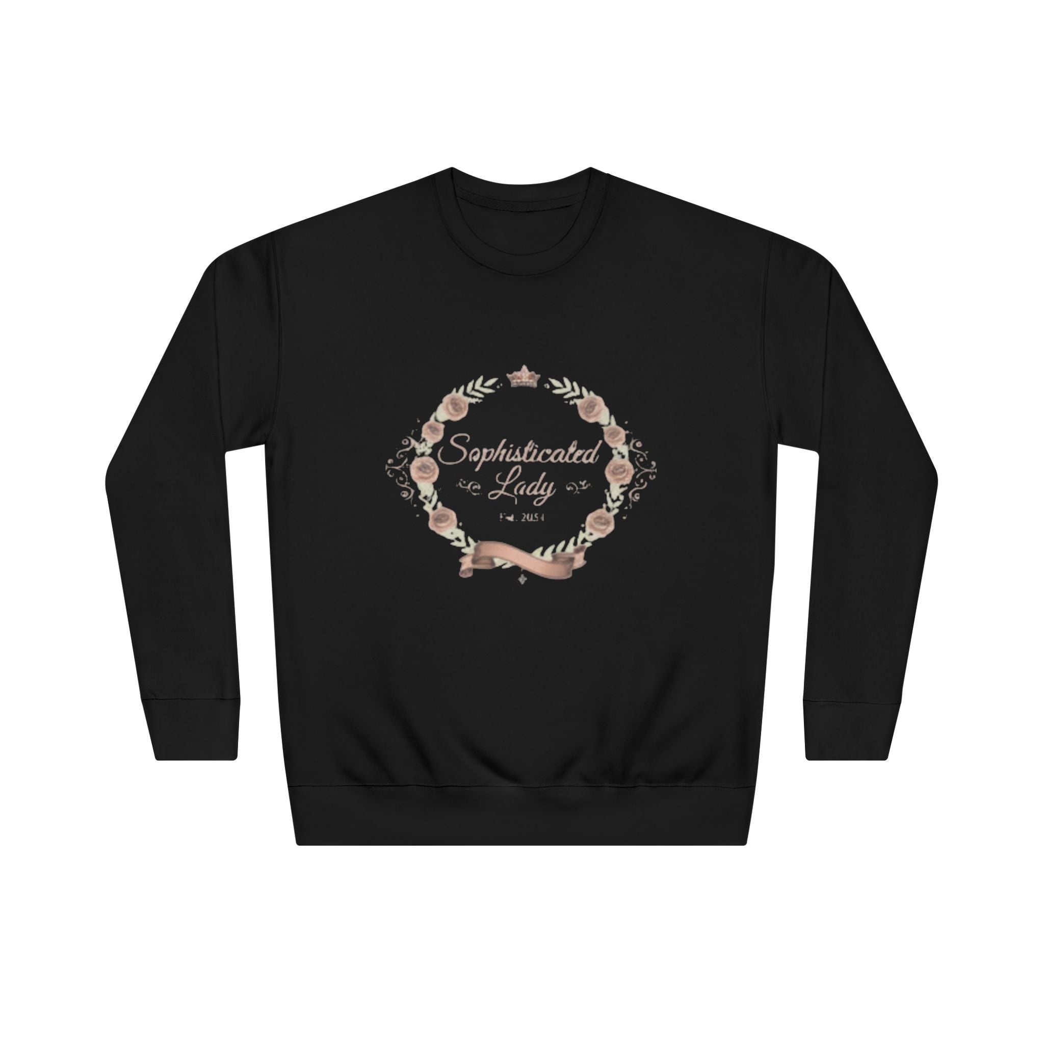 Sophisticated Lady Vintage Floral “Established as a Family 2024” Crewneck Sweatshirt