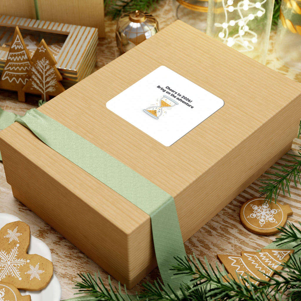 Cheers to 2026 Hourglass Sticker | 2026 goals, new year motivation