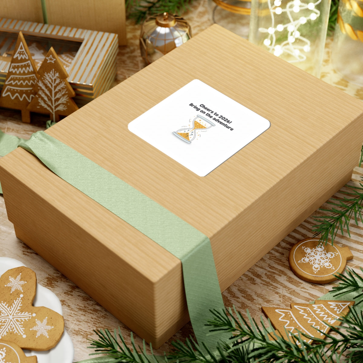 Cheers to 2026 Hourglass Sticker | 2026 goals, new year motivation