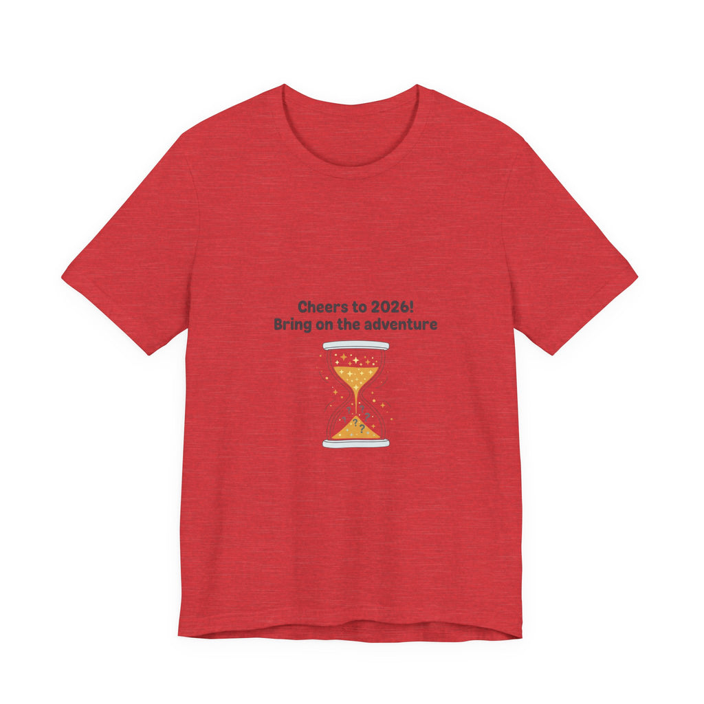 Cheers to 2026 Hourglass Tee | New Year Countdown, 2026 goals