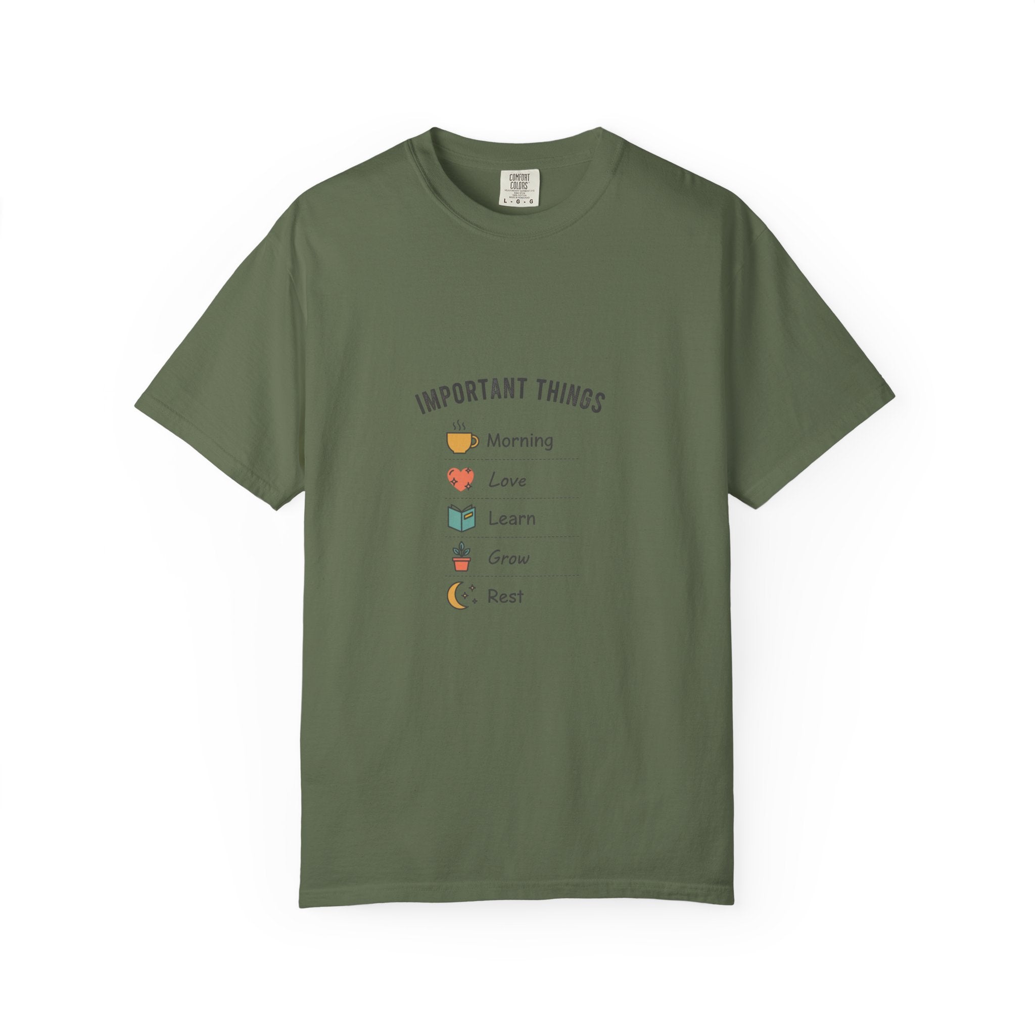 Important Things T‑Shirt — Comfortable Graphic Tee