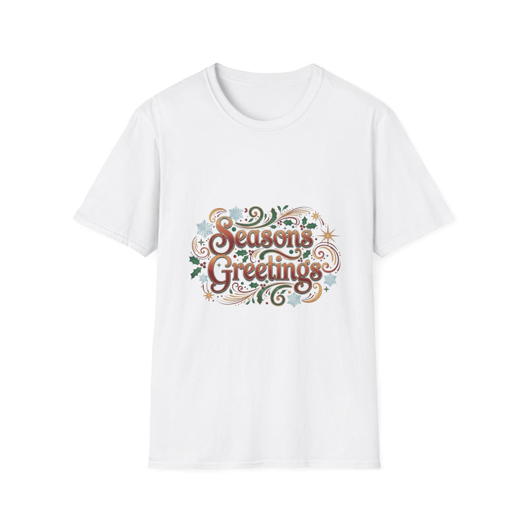 Season's Greetings T-Shirt — Festive Holiday Graphic Tee