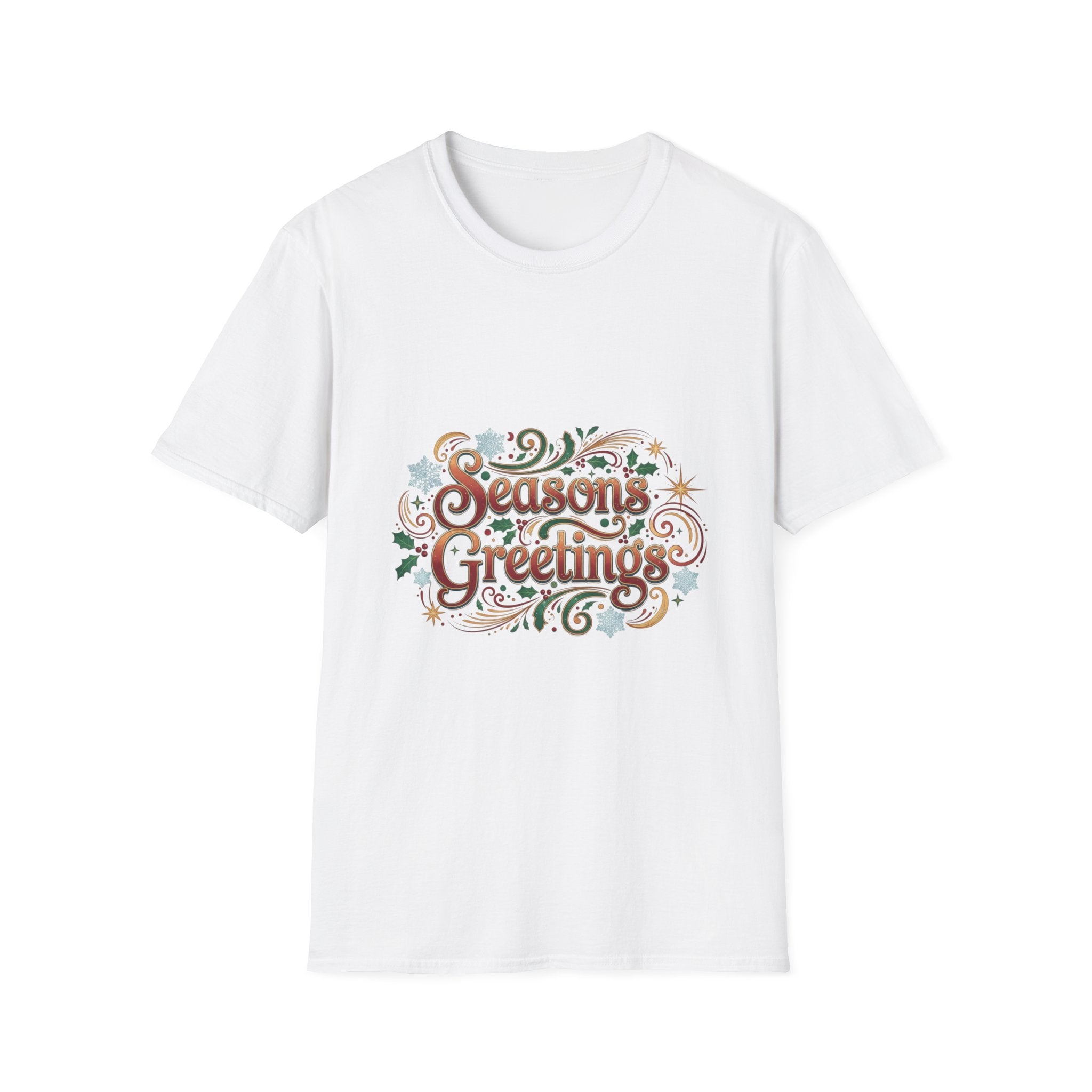 Season's Greetings T-Shirt — Festive Holiday Graphic Tee