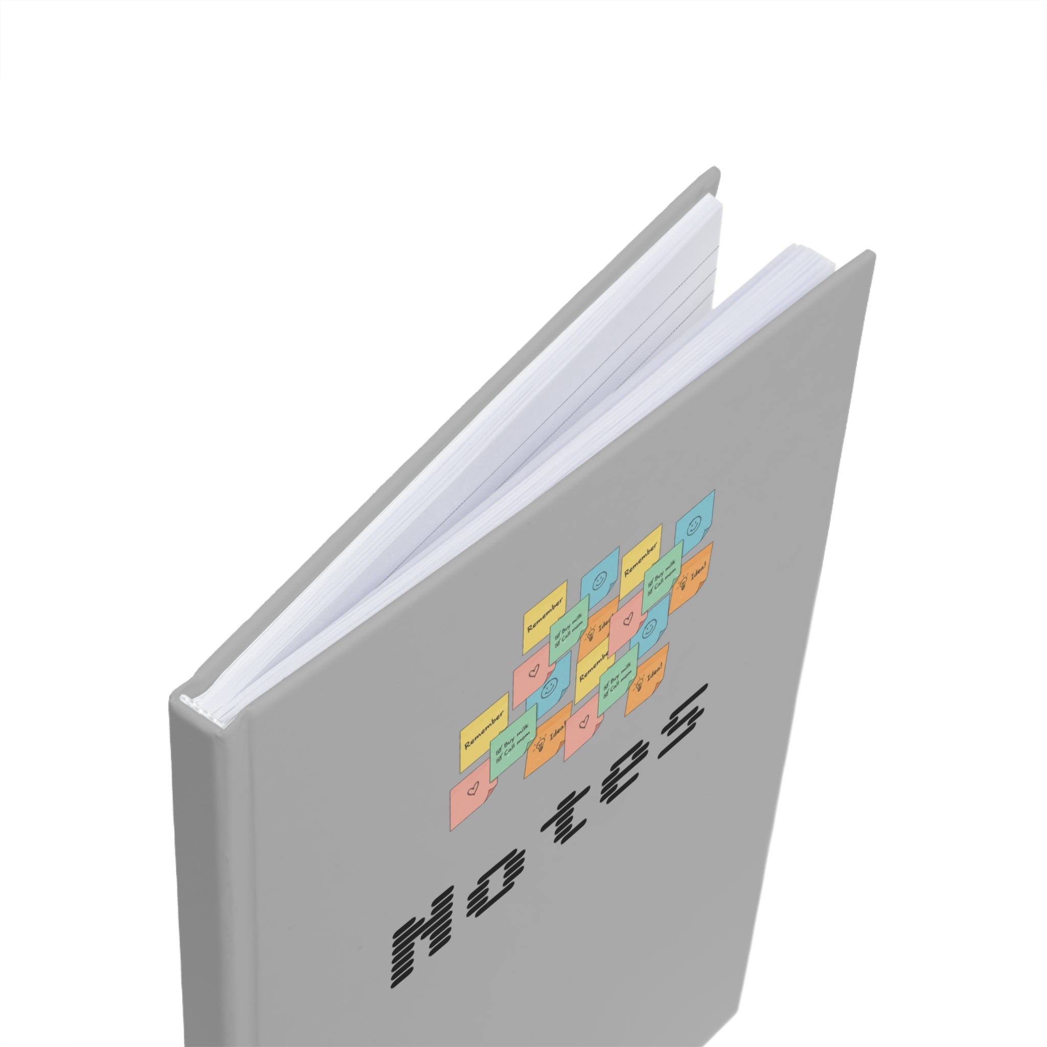 A5 Sticky Notes Hardcover Journal — 'Notes' Planner for Students & Professionals