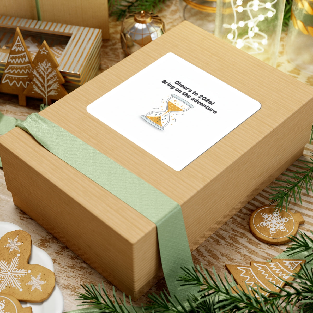 Cheers to 2026 Hourglass Sticker | 2026 goals, new year motivation