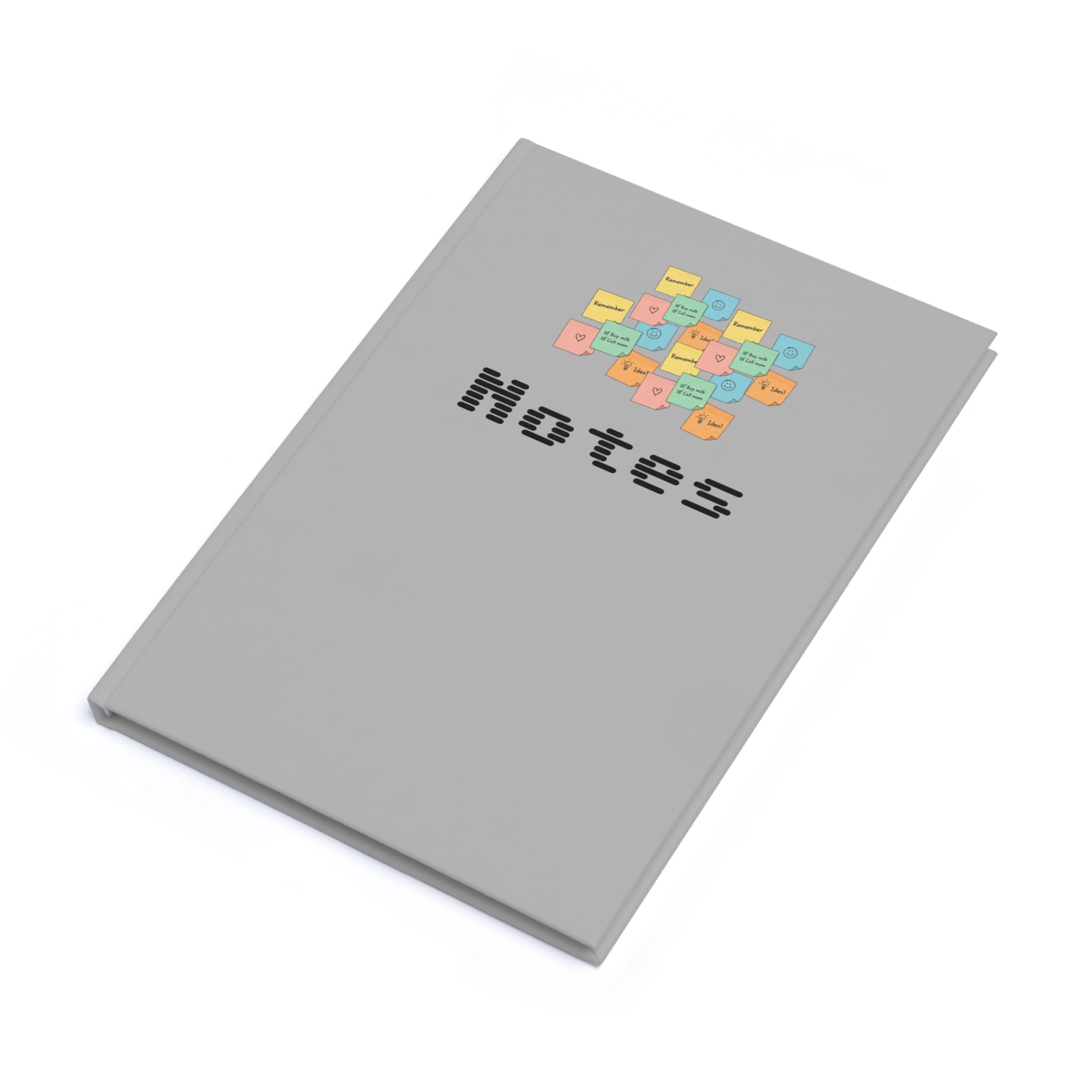 A5 Sticky Notes Hardcover Journal — 'Notes' Planner for Students & Professionals