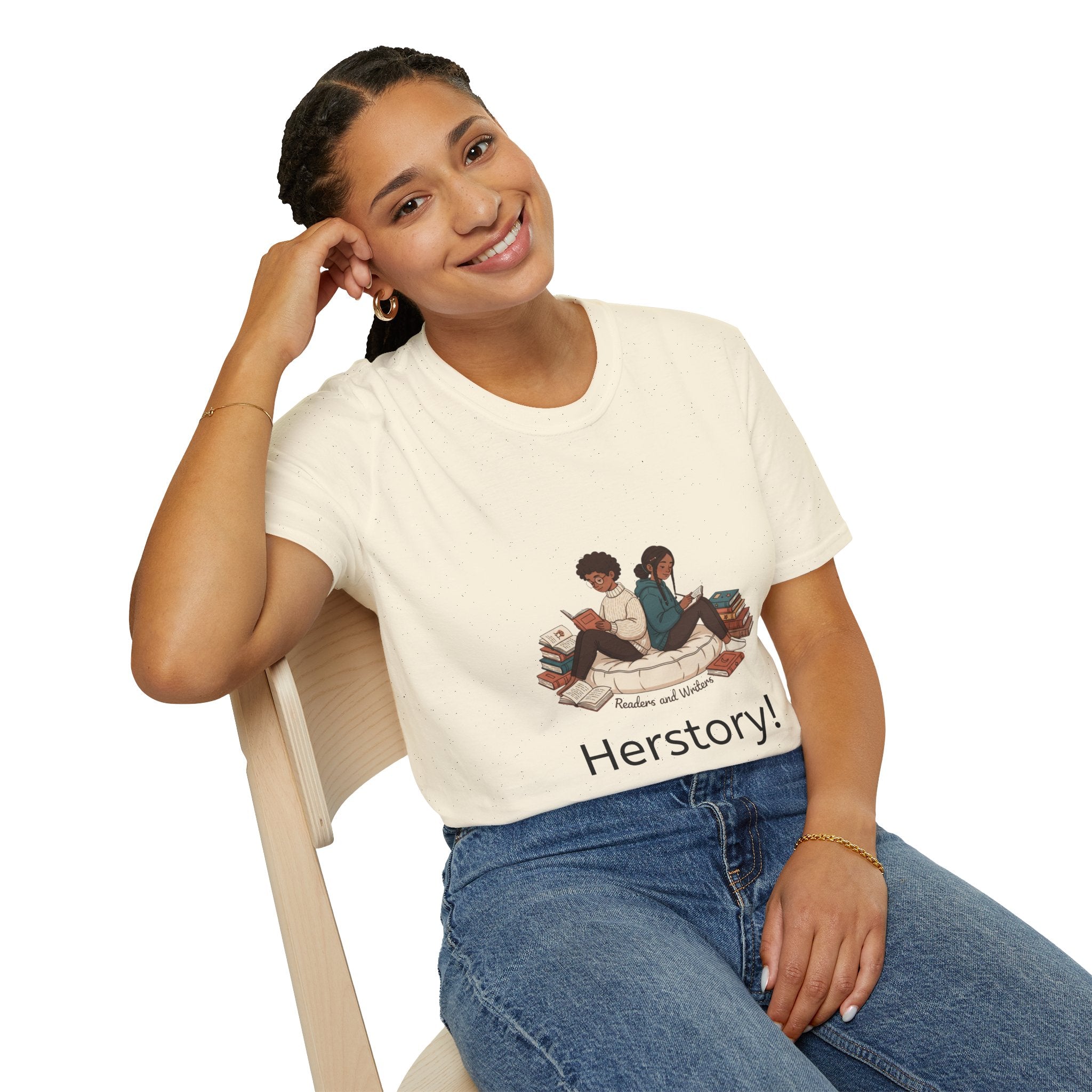 Herstory Reading T-Shirt — Feminist Book Lover Tee