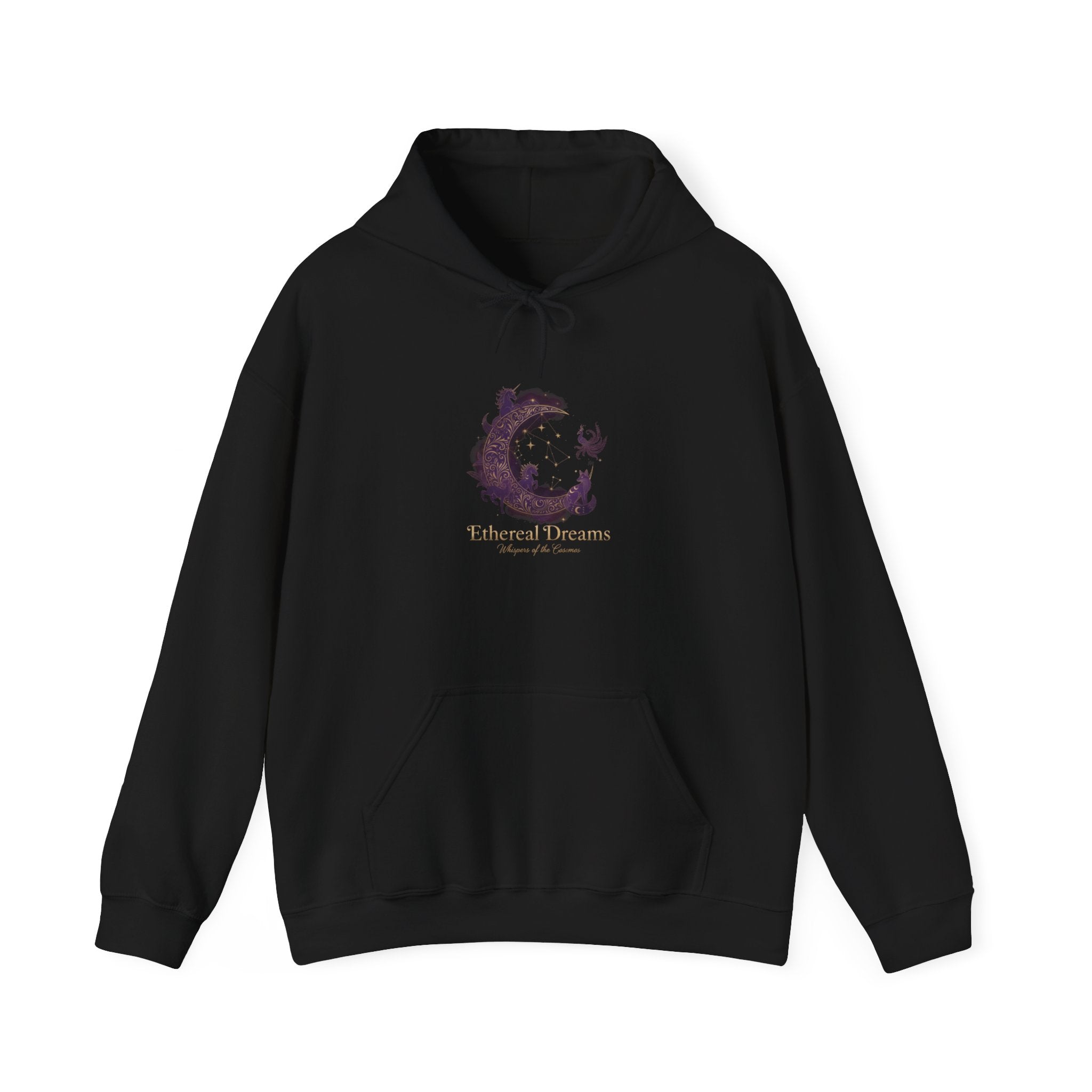 Watercolor Cat Crescent moon hoodie | Cat silhouette sweatshirt