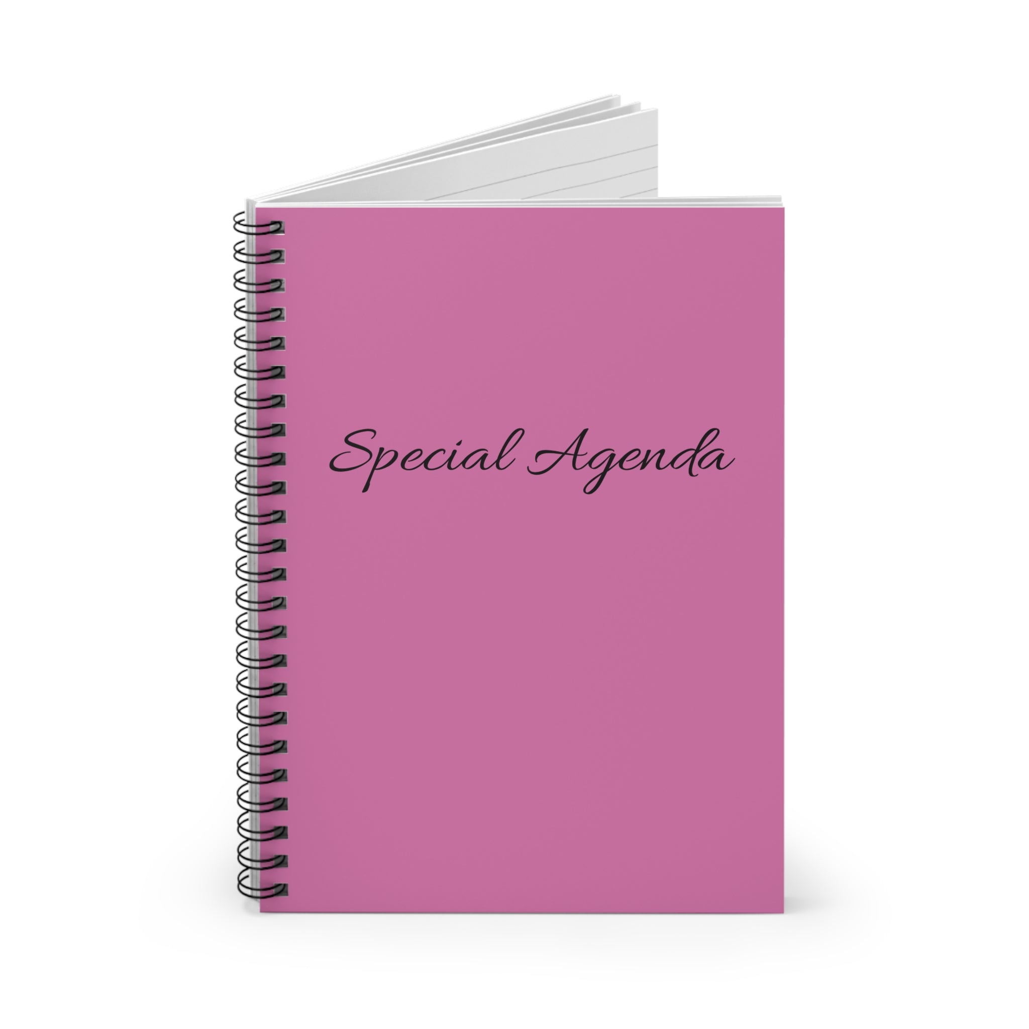 Spiral Notebook - Special Agenda Ruled Line Journal