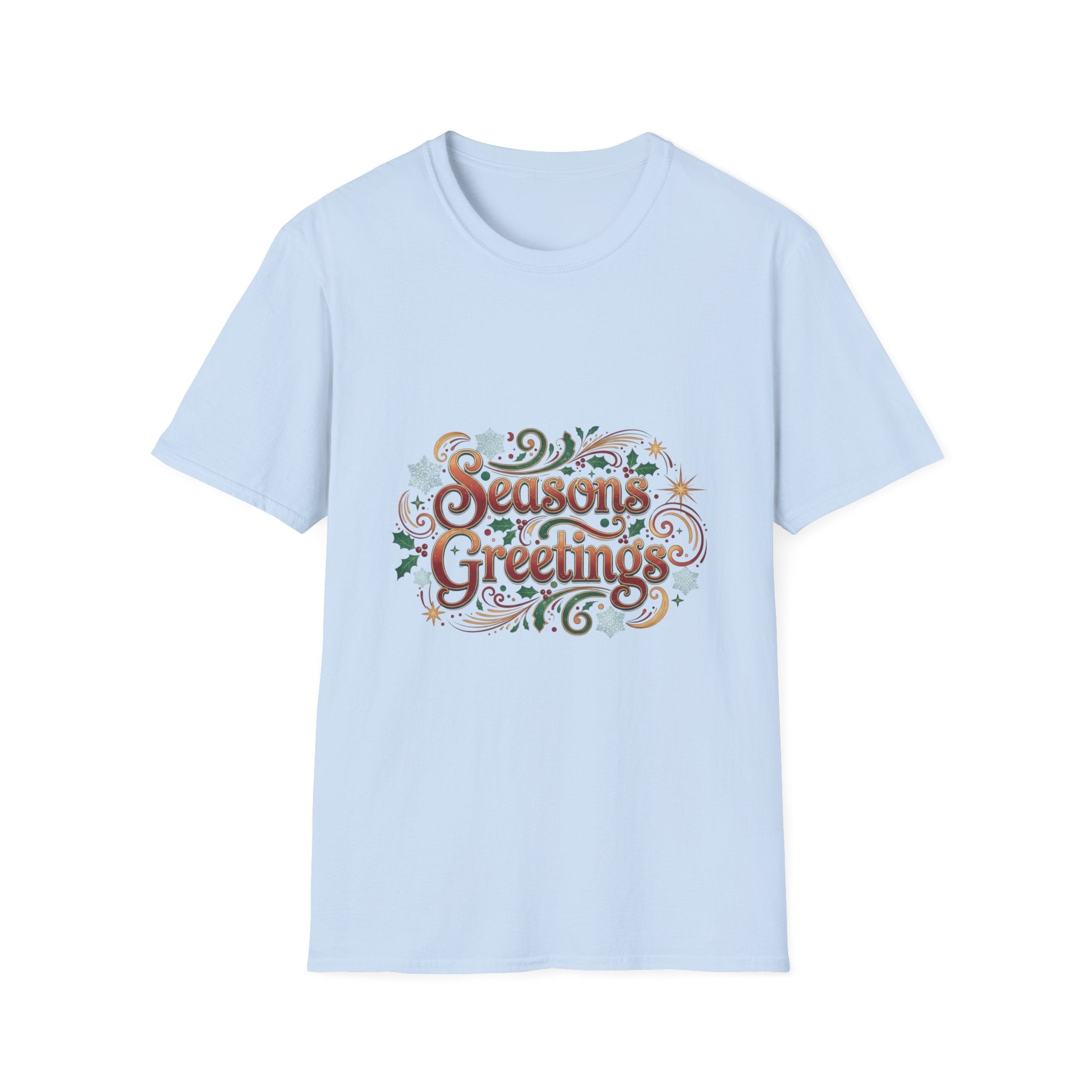 Season's Greetings T-Shirt — Festive Holiday Graphic Tee