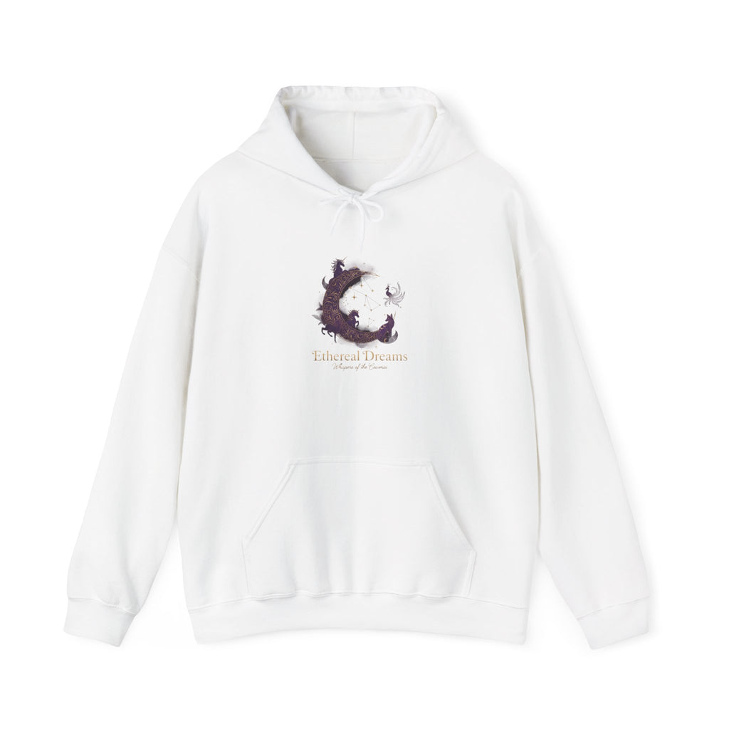 Watercolor Cat Crescent moon hoodie | Cat silhouette sweatshirt