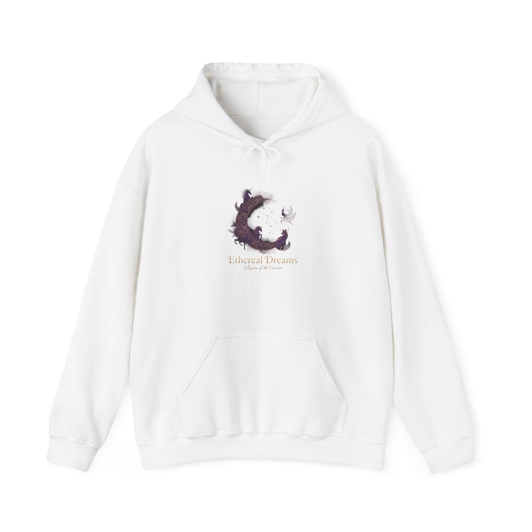 Watercolor Cat Crescent moon hoodie | Cat silhouette sweatshirt