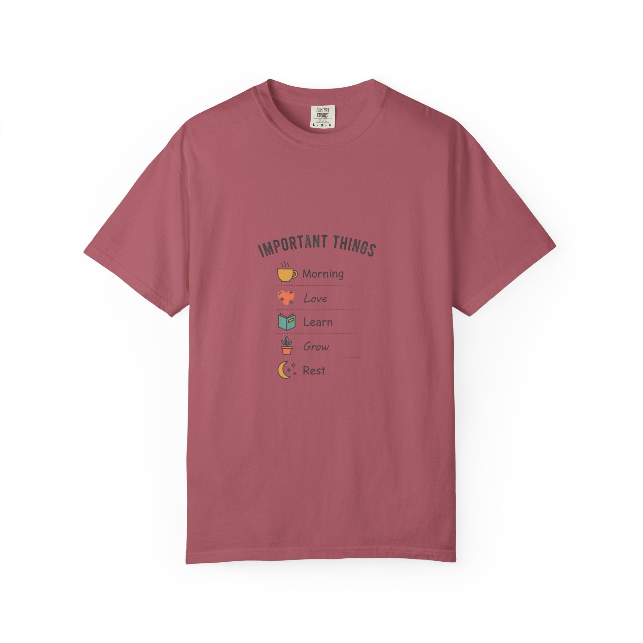 Important Things T‑Shirt — Comfortable Graphic Tee