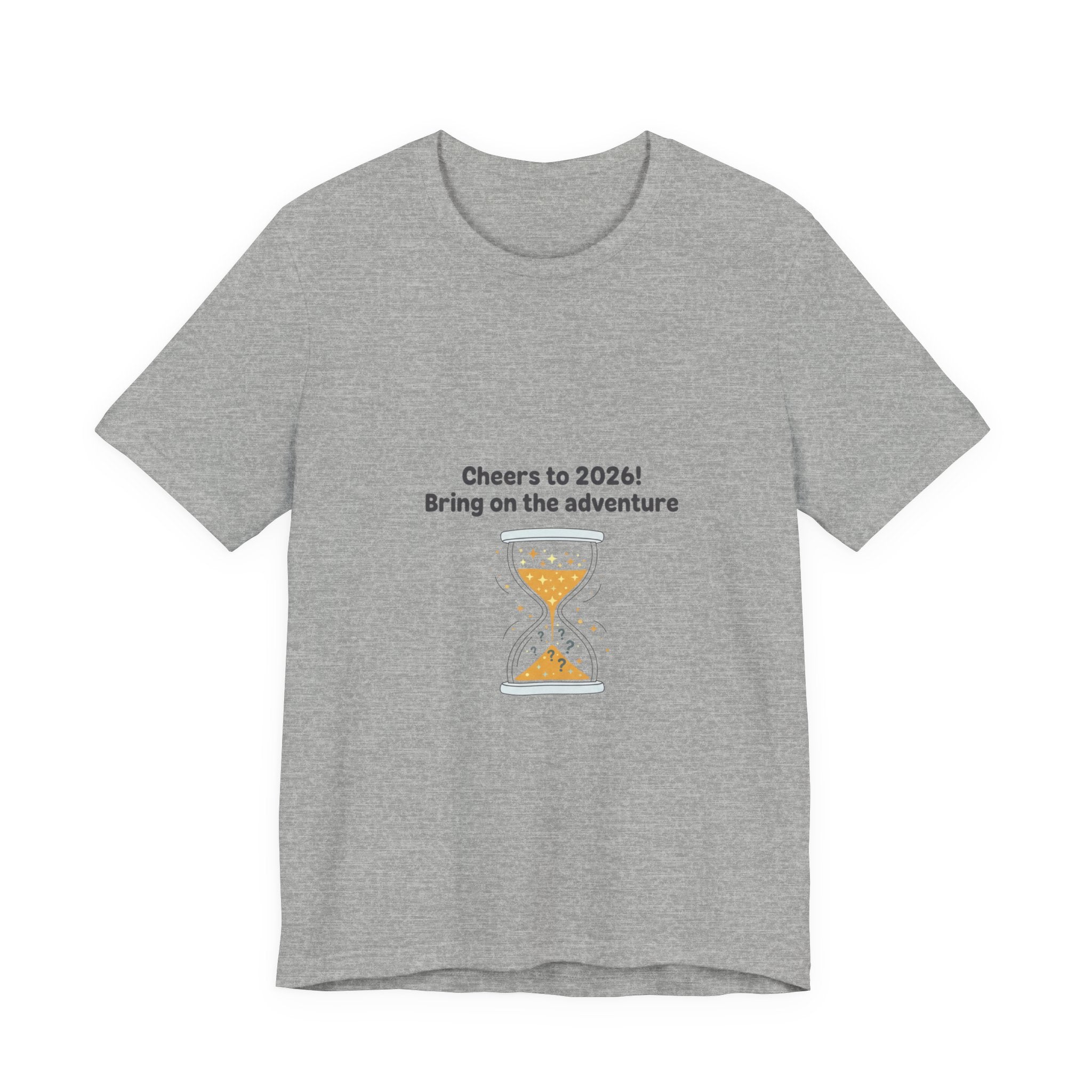 Cheers to 2026 Hourglass Tee | New Year Countdown, 2026 goals