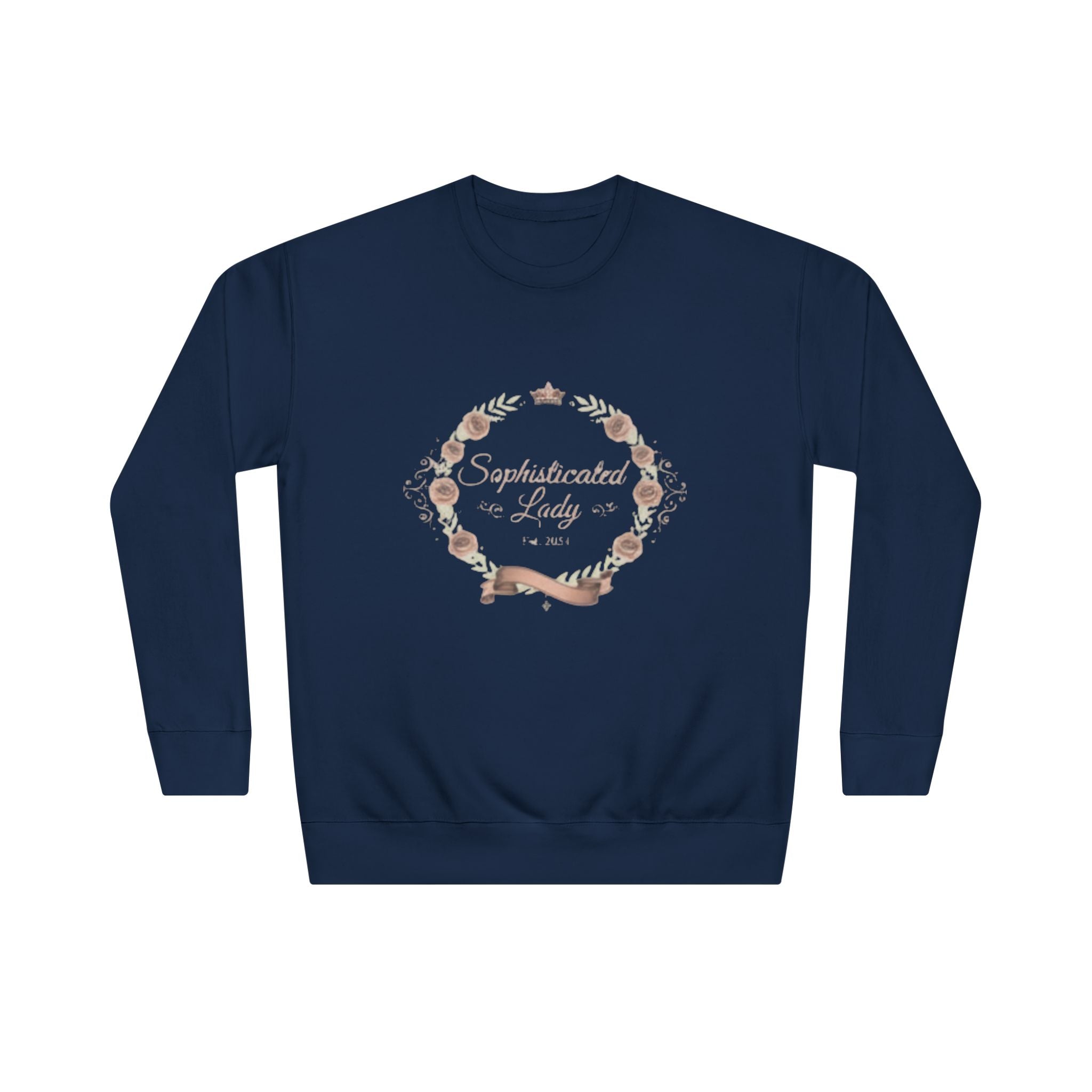 Sophisticated Lady Vintage Floral “Established as a Family 2024” Crewneck Sweatshirt