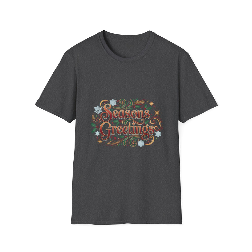 Season's Greetings T-Shirt — Festive Holiday Graphic Tee
