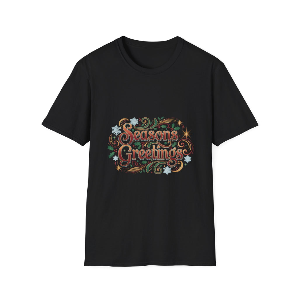 Season's Greetings T-Shirt — Festive Holiday Graphic Tee