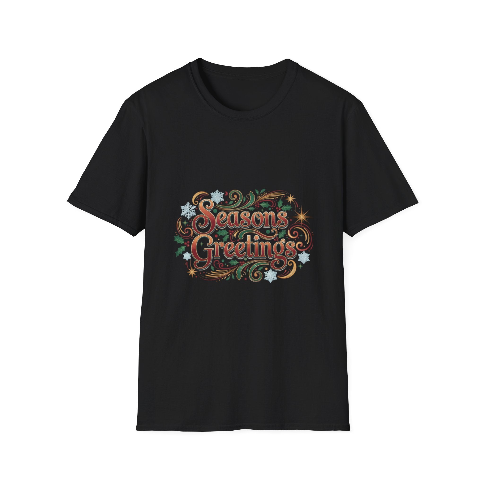 Season's Greetings T-Shirt — Festive Holiday Graphic Tee