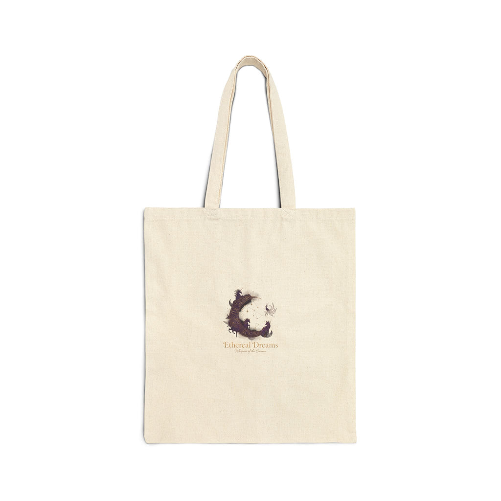 Sleeping Cat Moon tote bag | minimal cat illustration, crescent moon
