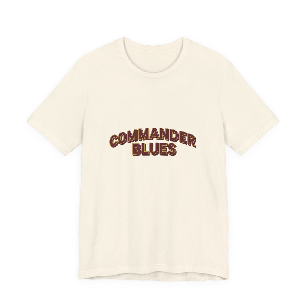 Commander Blues T-Shirt — Retro Script Band Tee