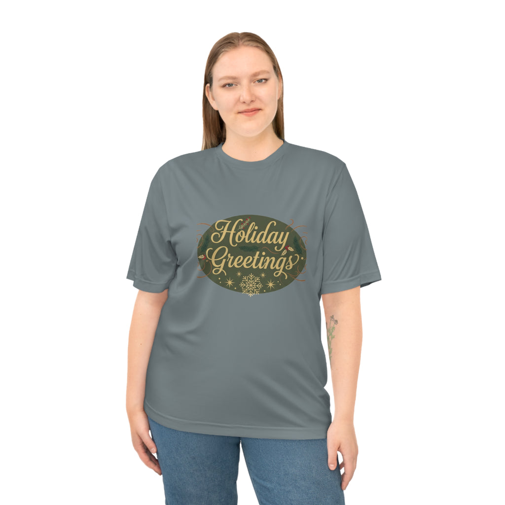 Holiday Greetings Performance T‑Shirt