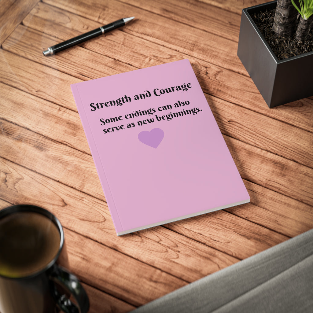 Heart Notebook / Journal – Minimal Softcover Journal for Notes & Gifts