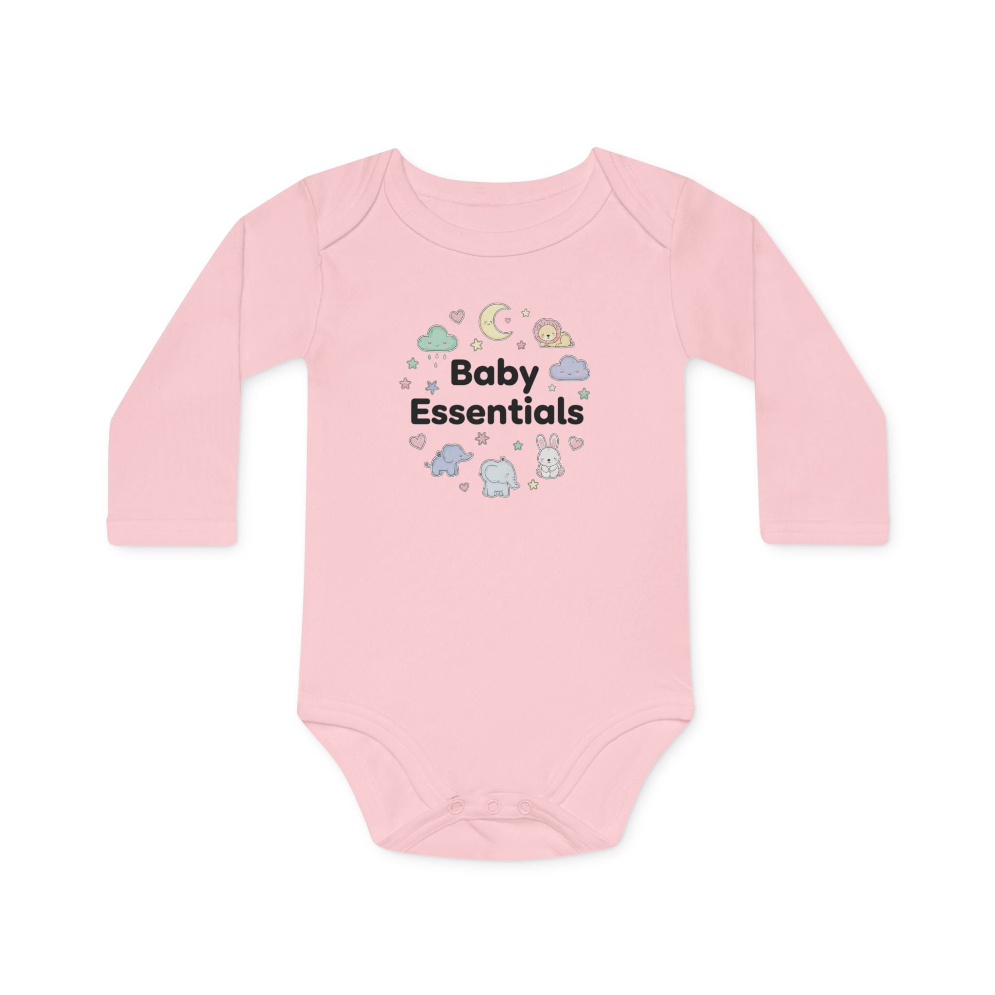 Baby Bodysuit “Baby Essentials” Cute Cloud & Animal Newborn Gift