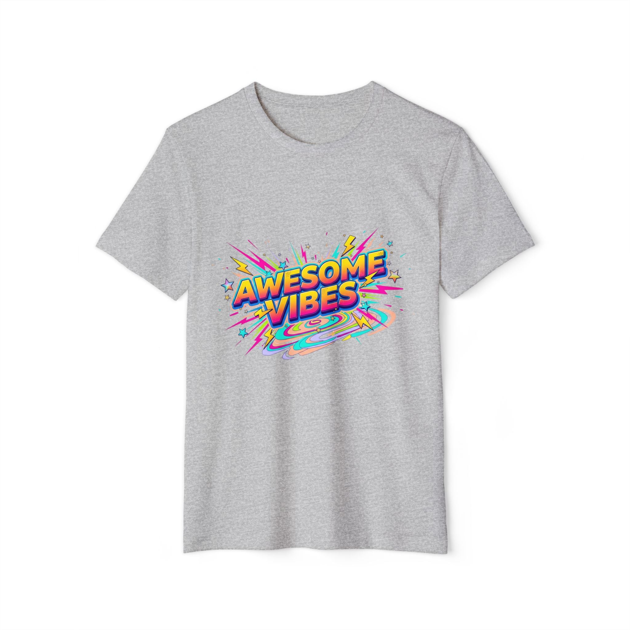 Awesome Vibes T-Shirt — Retro Rainbow Graphic Tee