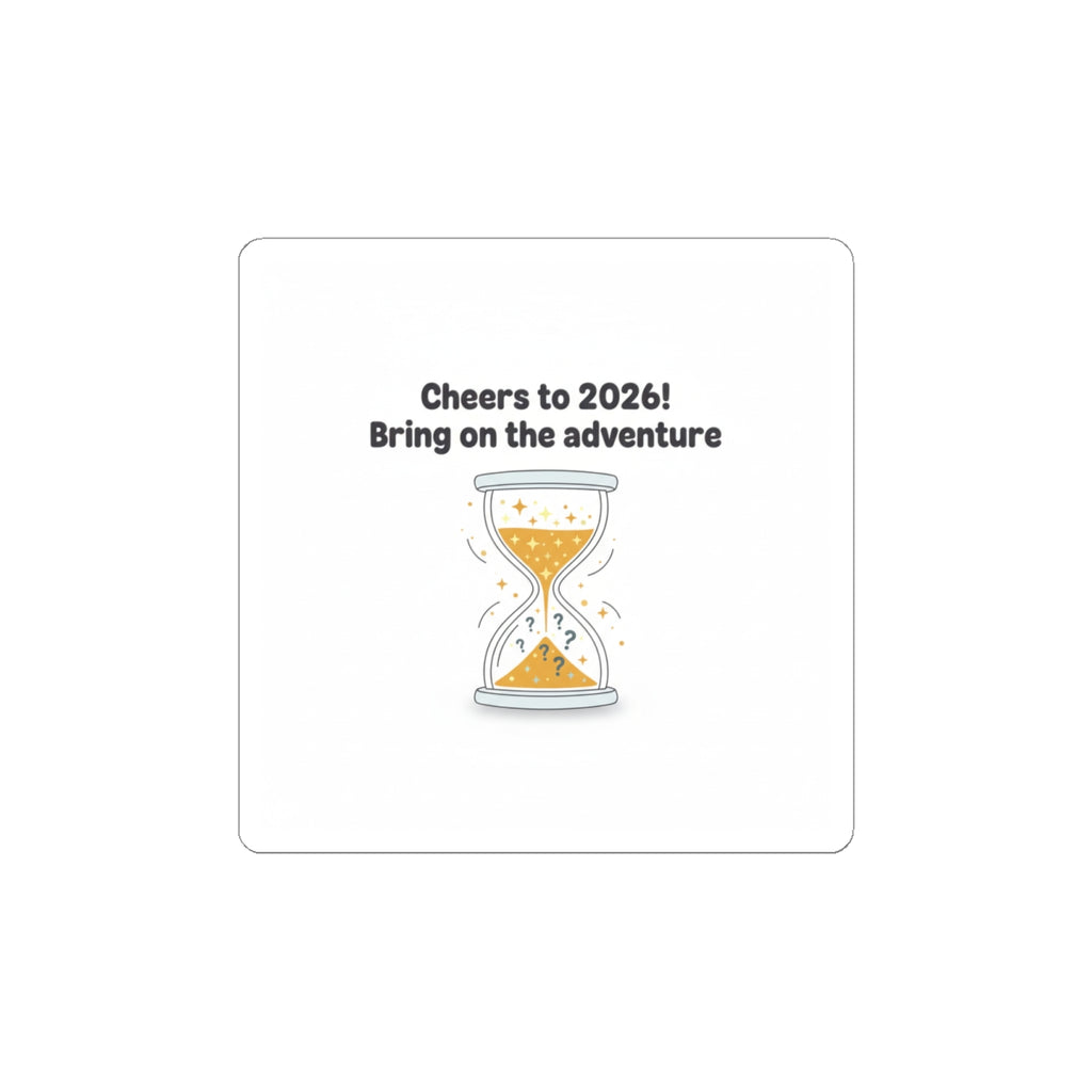 Cheers to 2026 Hourglass Sticker | 2026 goals, new year motivation