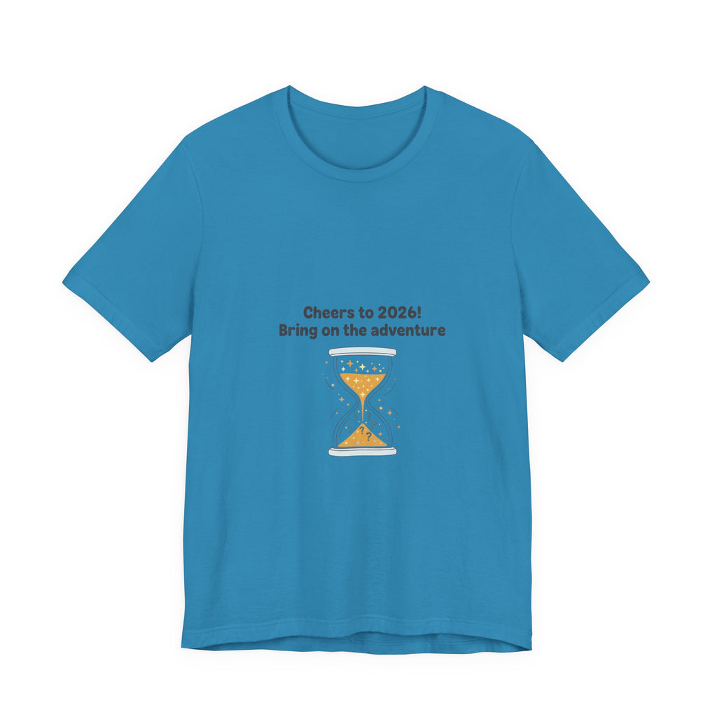 Cheers to 2026 Hourglass Tee | New Year Countdown, 2026 goals