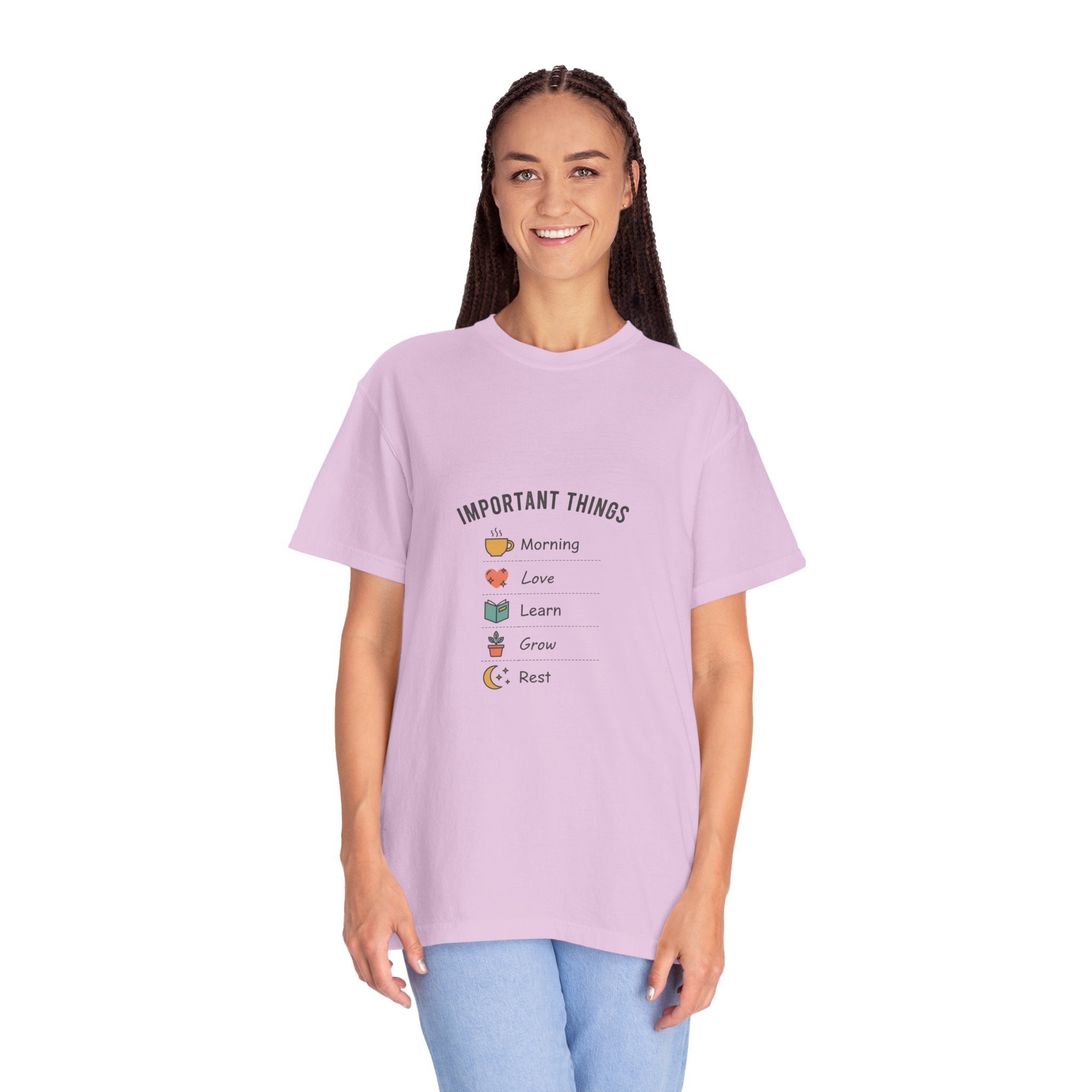 Important Things T‑Shirt — Comfortable Graphic Tee