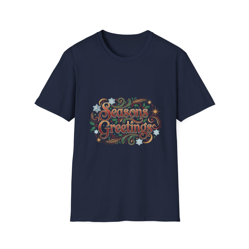 Season's Greetings T-Shirt — Festive Holiday Graphic Tee