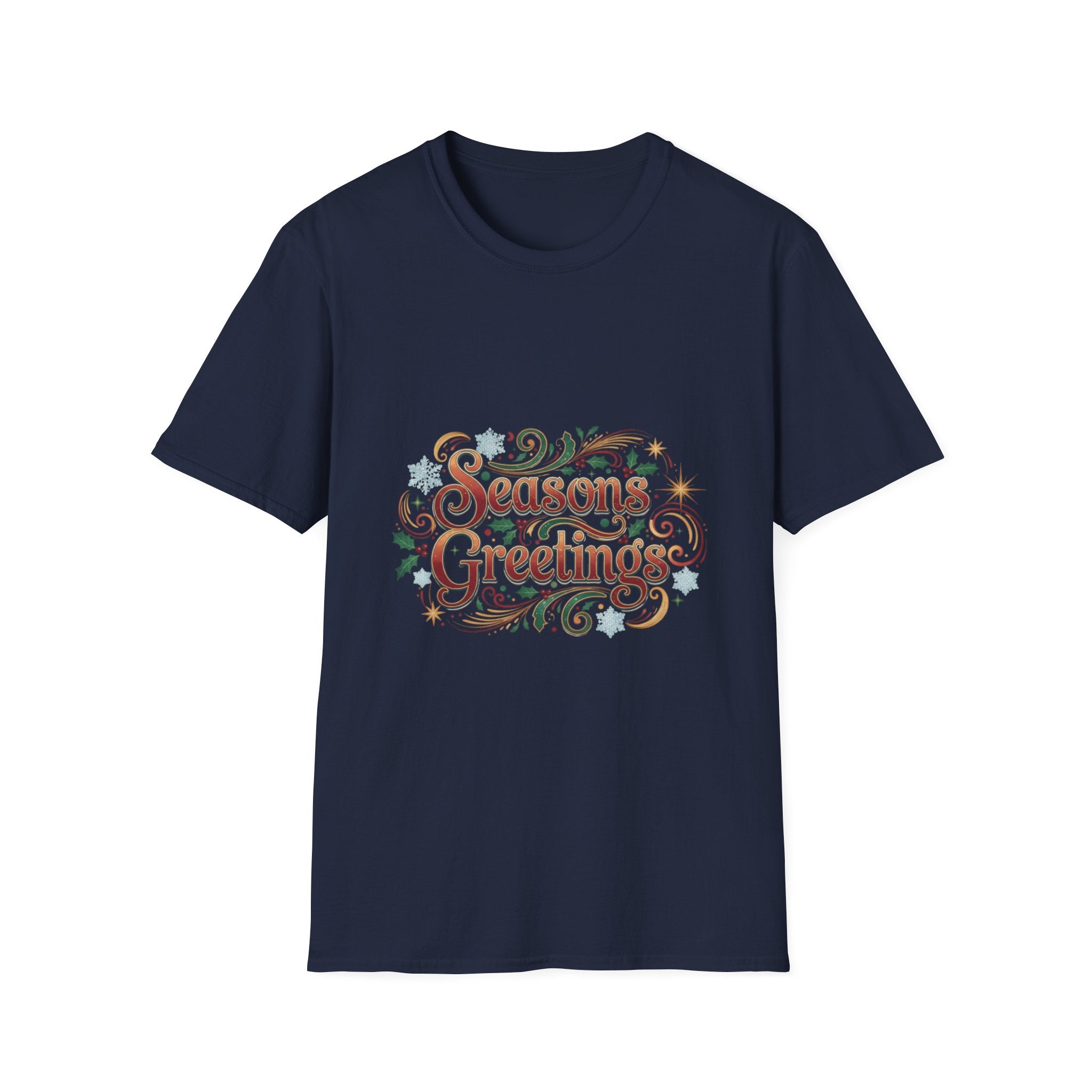 Season's Greetings T-Shirt — Festive Holiday Graphic Tee