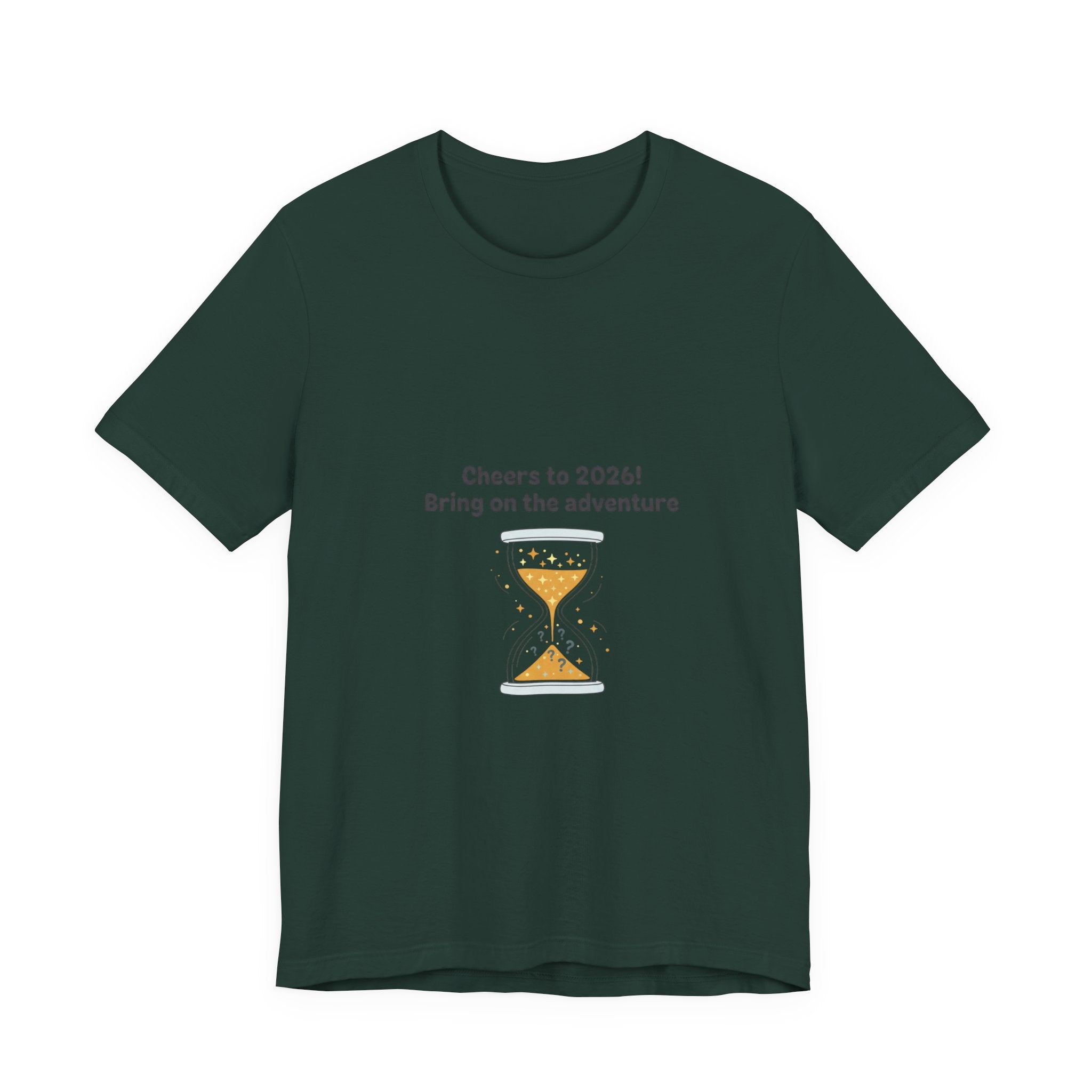 Cheers to 2026 Hourglass Tee | New Year Countdown, 2026 goals