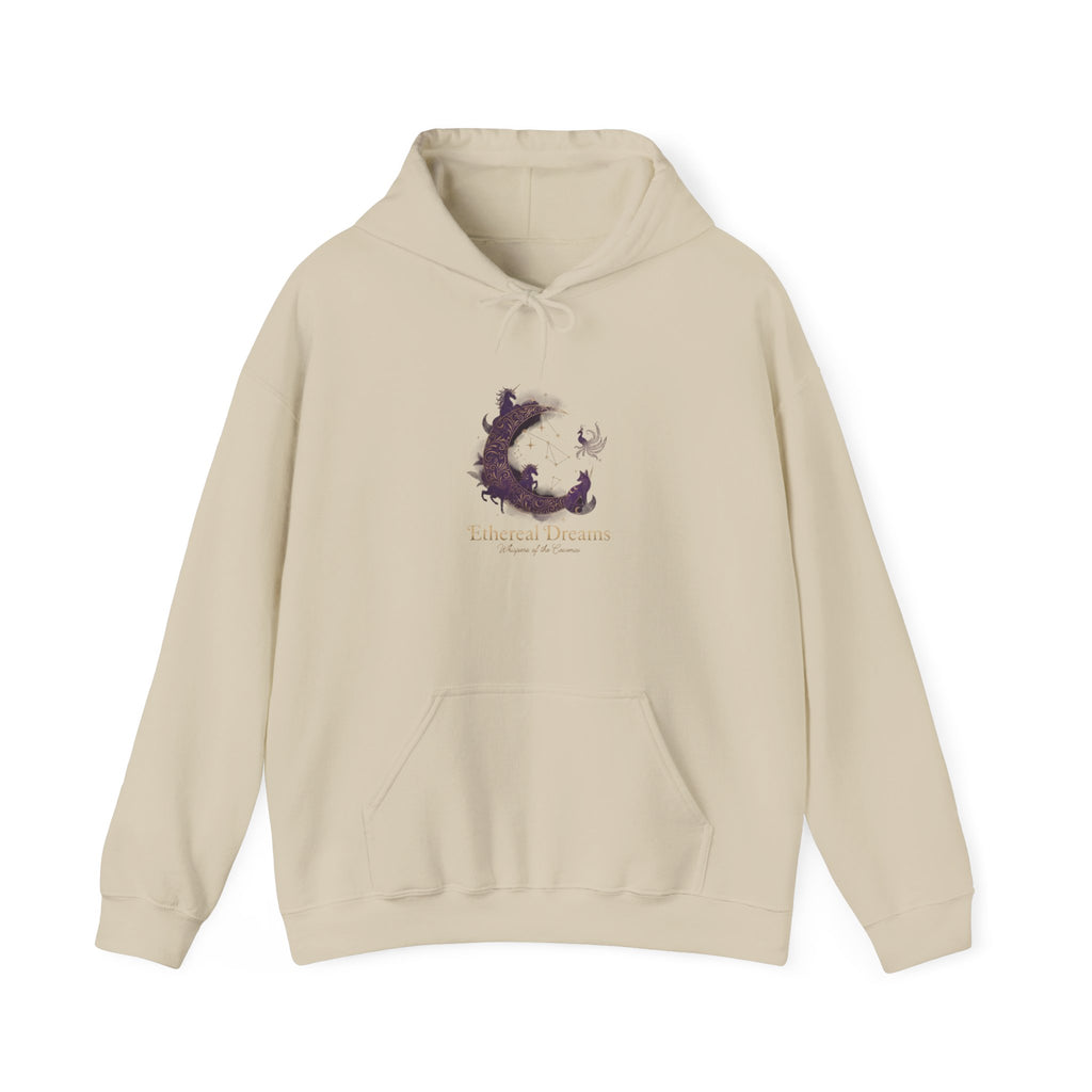 Watercolor Cat Crescent moon hoodie | Cat silhouette sweatshirt