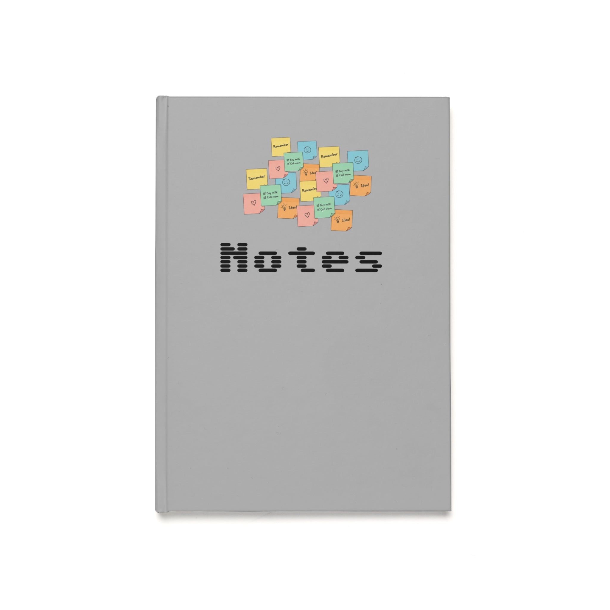 A5 Sticky Notes Hardcover Journal — 'Notes' Planner for Students & Professionals