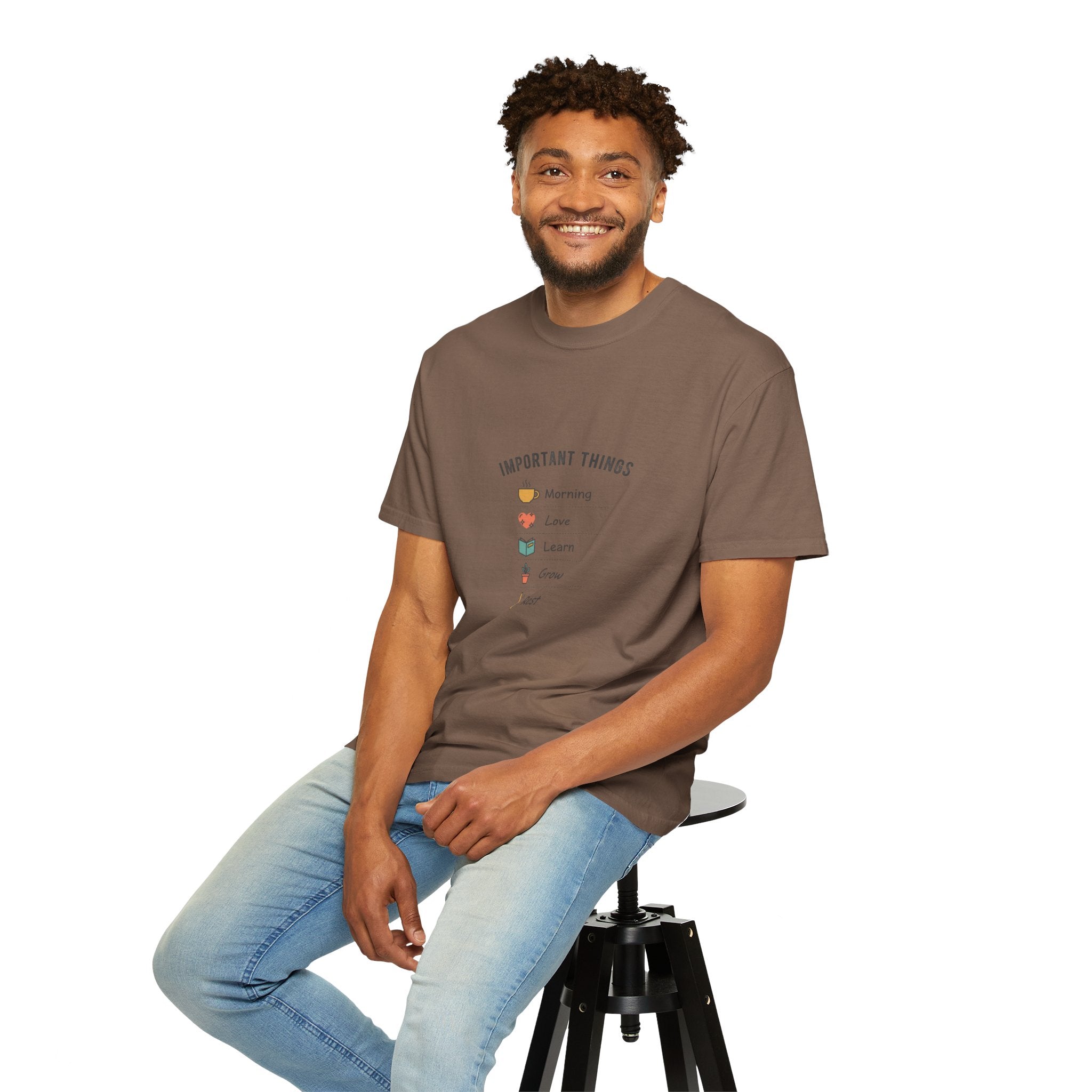 Important Things T‑Shirt — Comfortable Graphic Tee