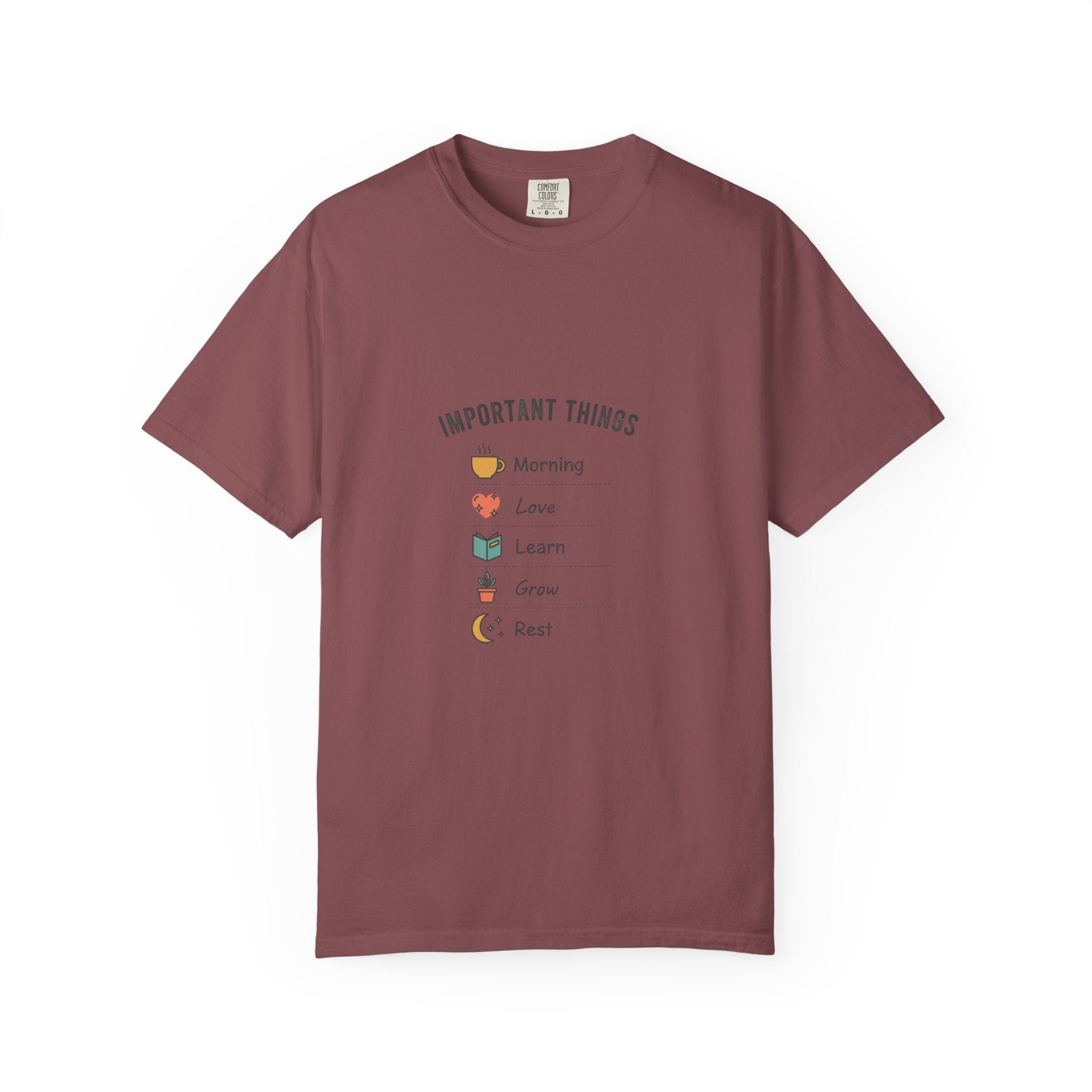 Important Things T‑Shirt — Comfortable Graphic Tee