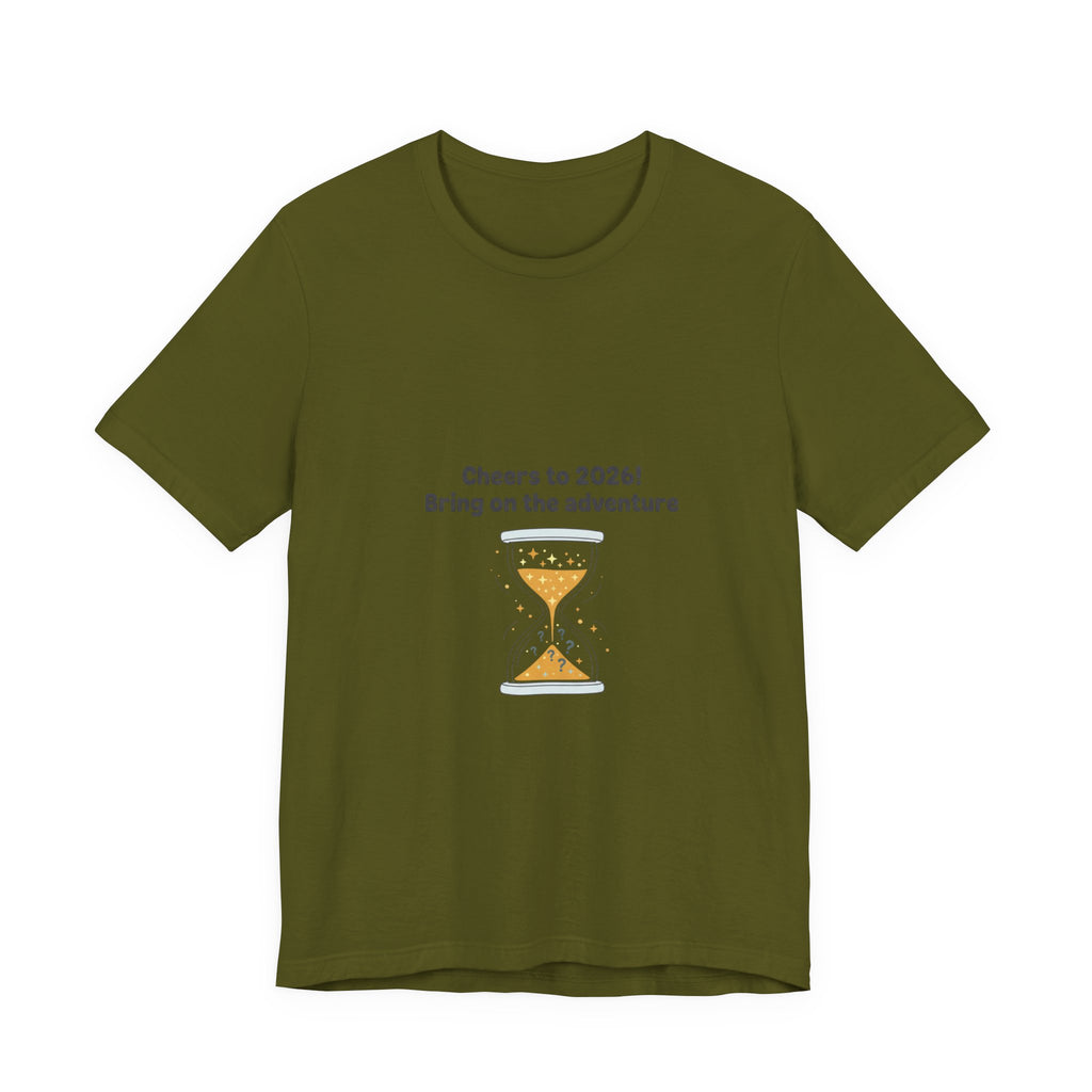 Cheers to 2026 Hourglass Tee | New Year Countdown, 2026 goals
