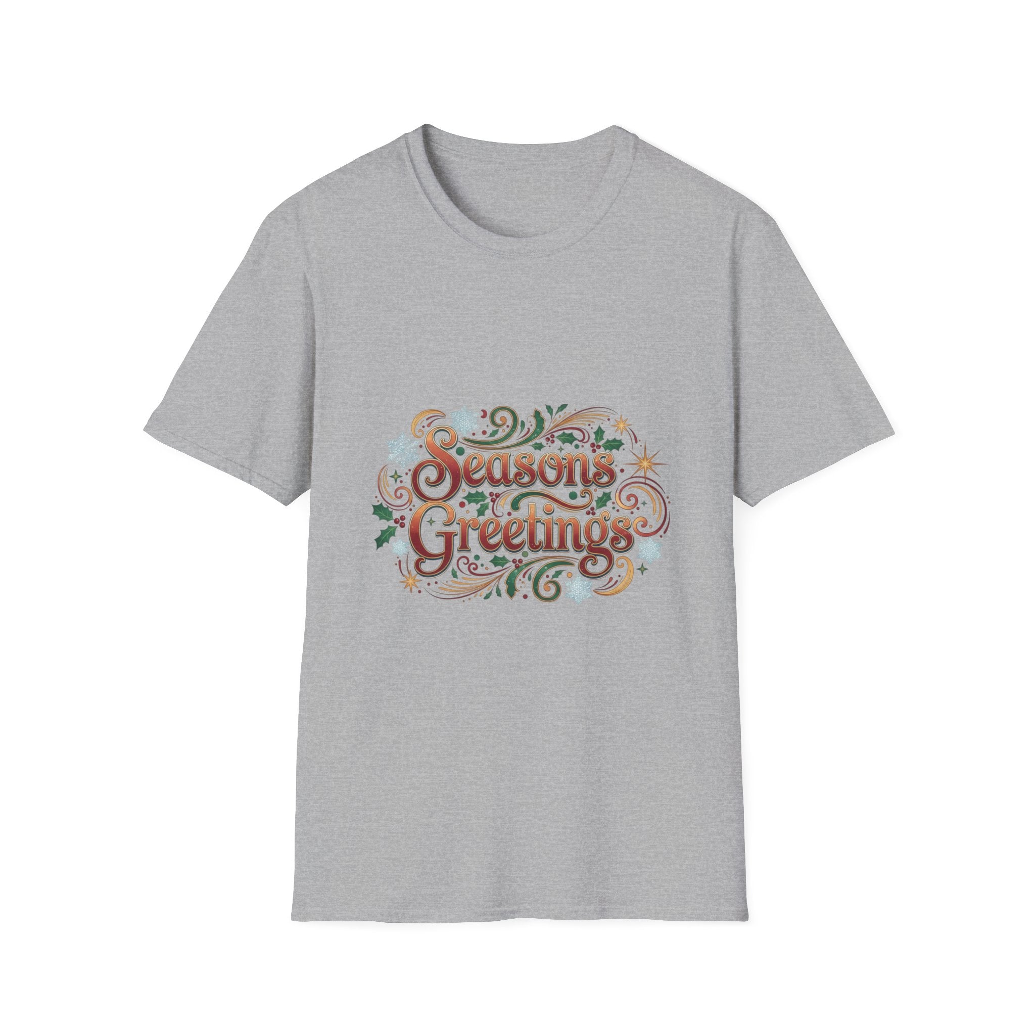 Season's Greetings T-Shirt — Festive Holiday Graphic Tee