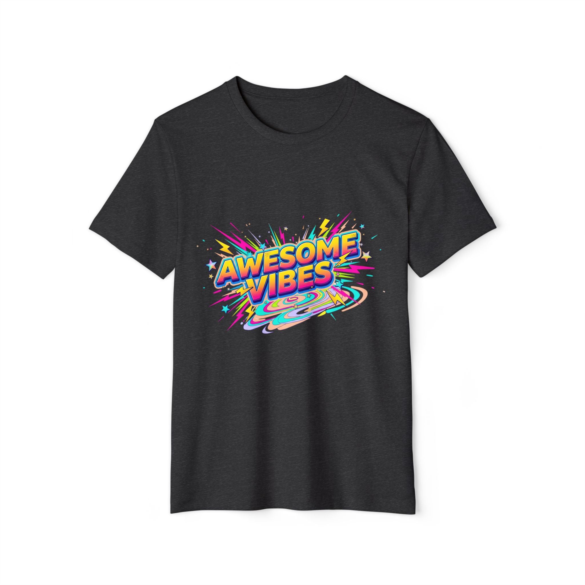 Awesome Vibes T-Shirt — Retro Rainbow Graphic Tee