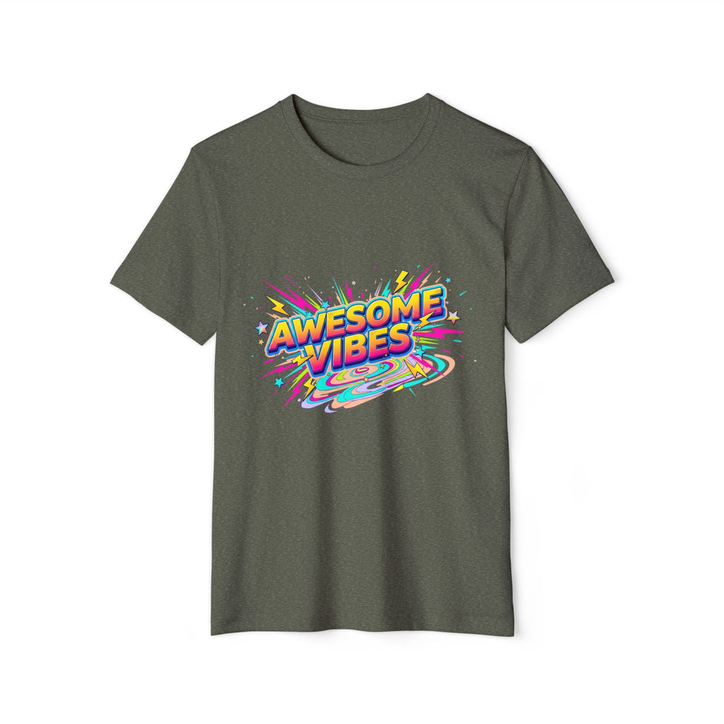 Awesome Vibes T-Shirt — Retro Rainbow Graphic Tee