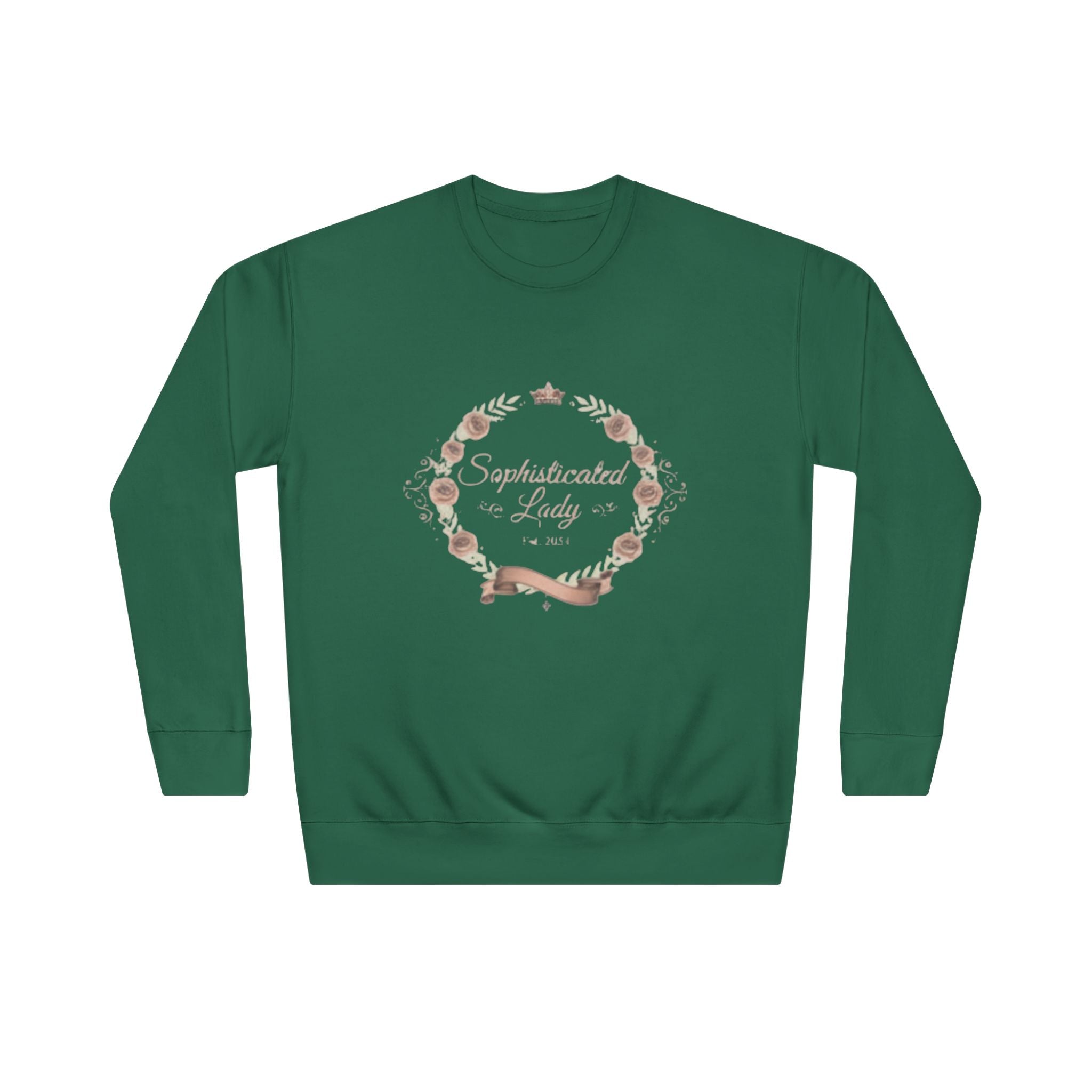 Sophisticated Lady Vintage Floral “Established as a Family 2024” Crewneck Sweatshirt