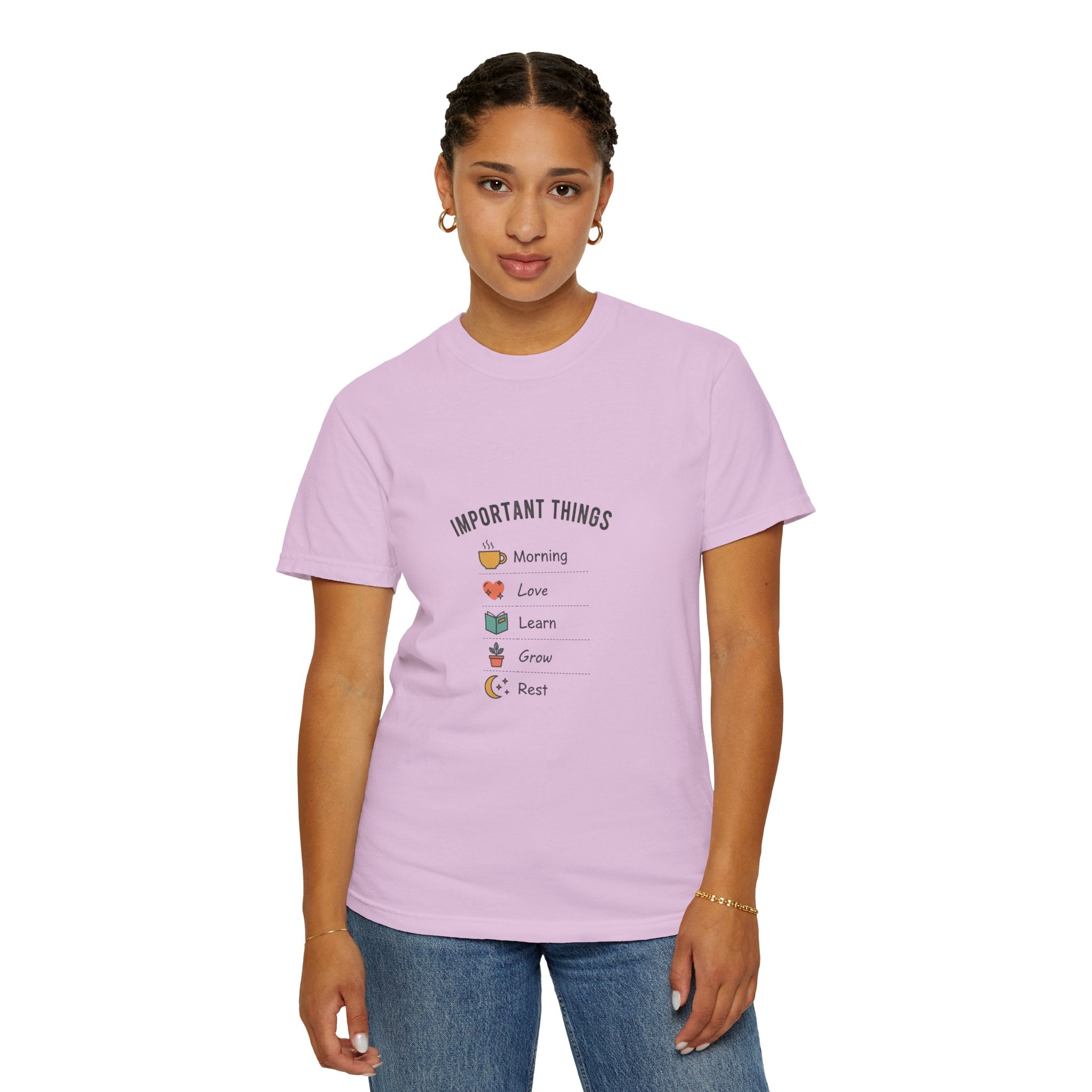 Important Things T‑Shirt — Comfortable Graphic Tee