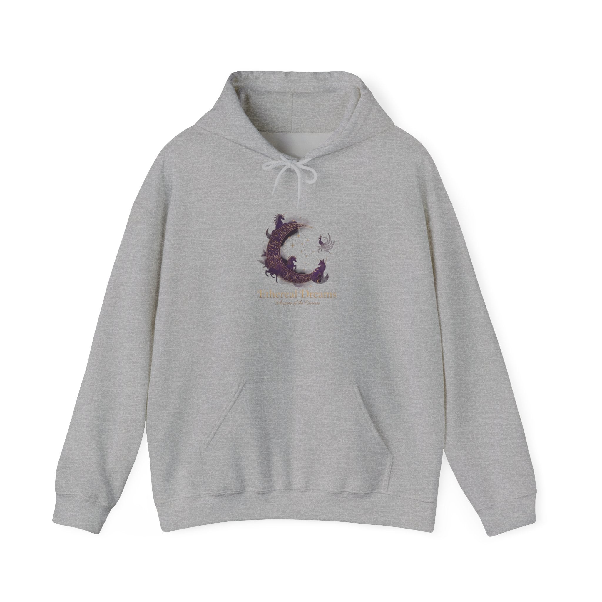 Watercolor Cat Crescent moon hoodie | Cat silhouette sweatshirt