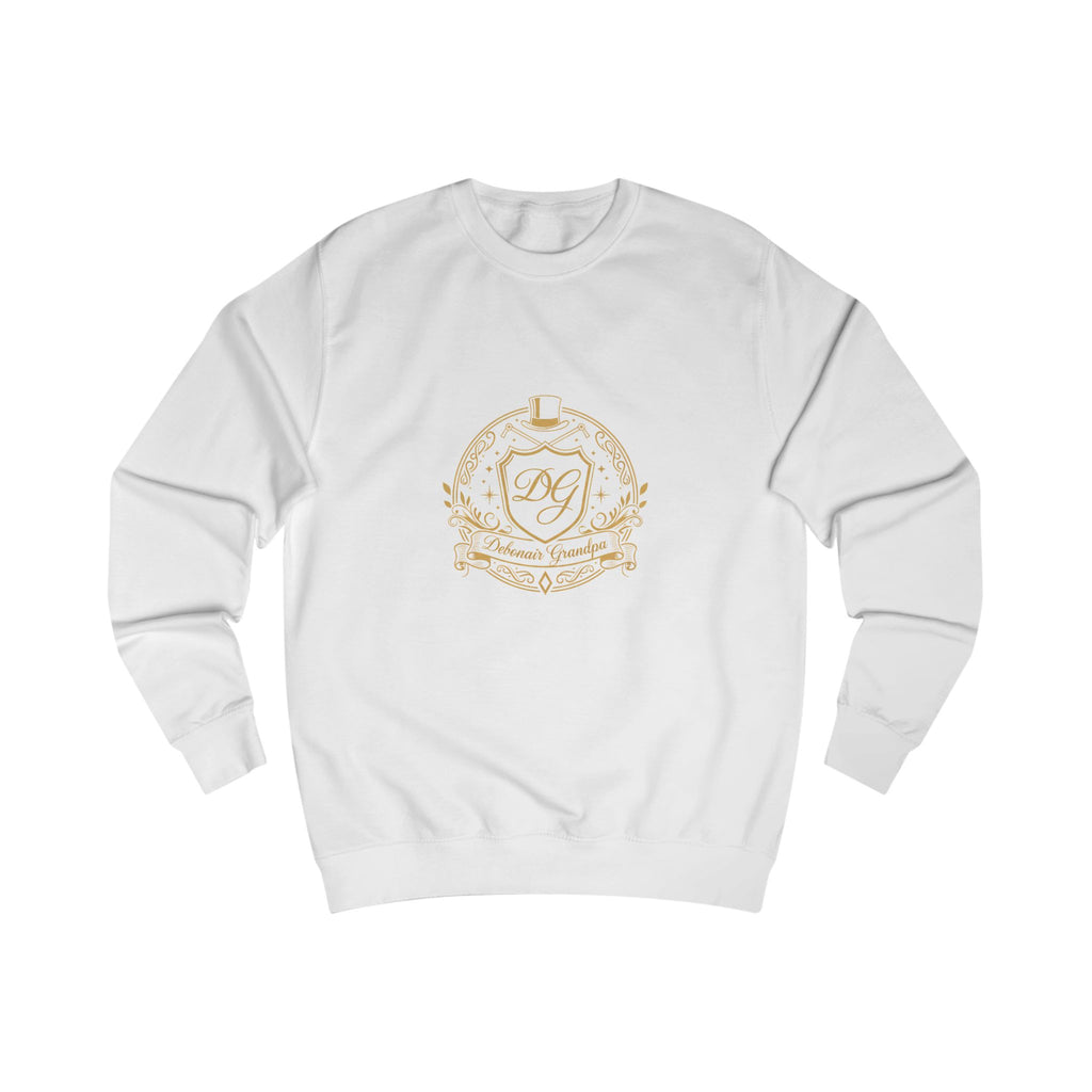 Debonair Grandpa Monogram Crest Sweatshirt