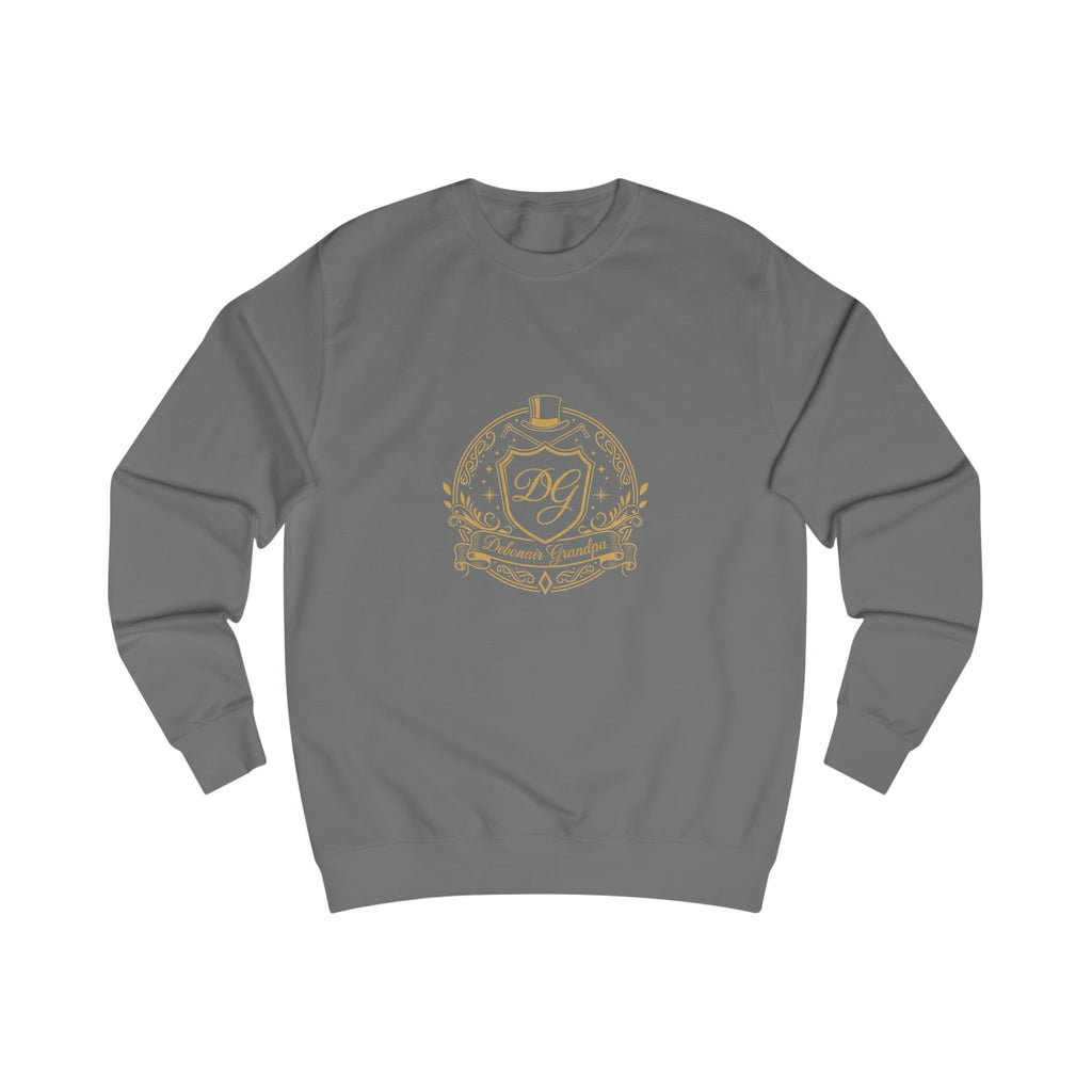 Debonair Grandpa Monogram Crest Sweatshirt