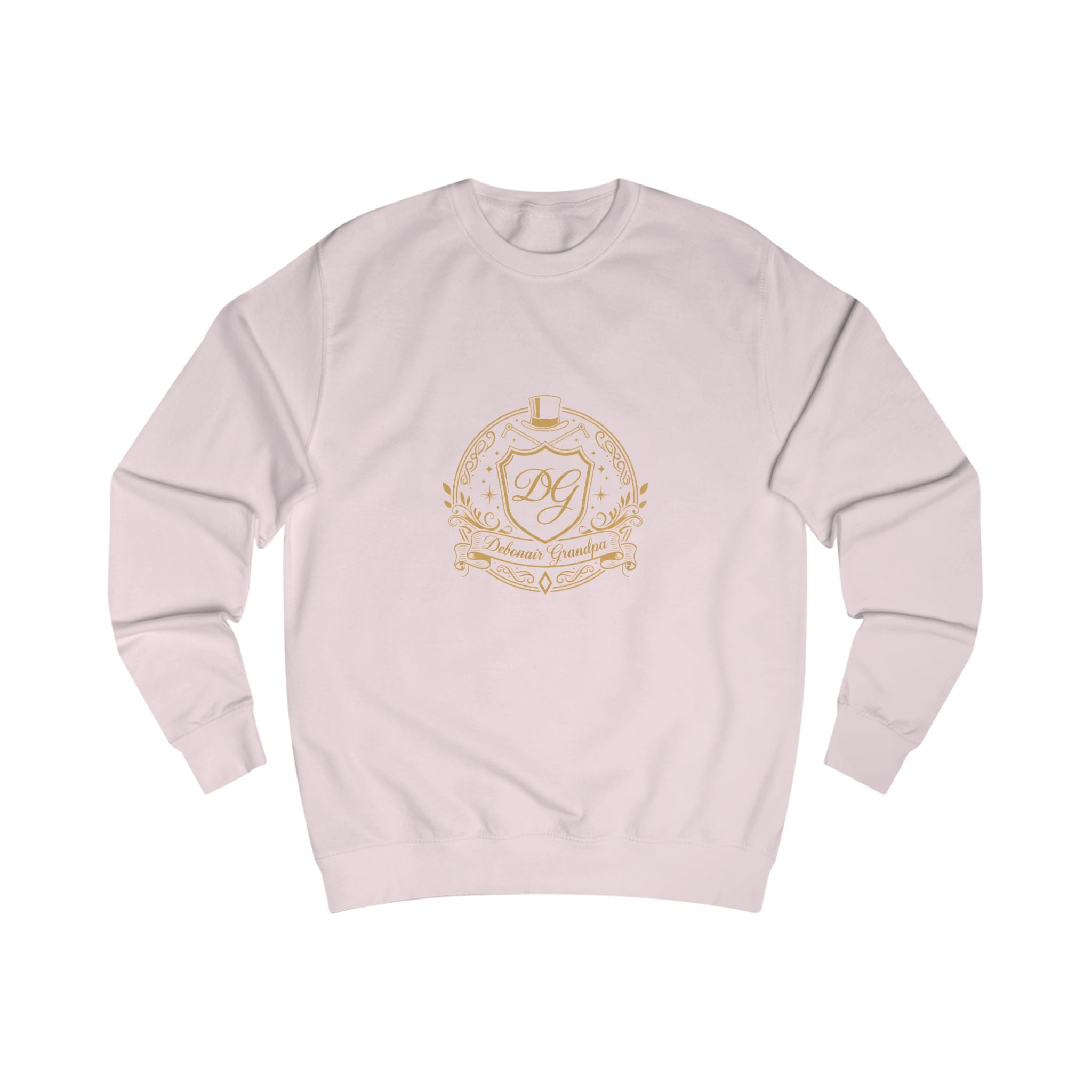 Debonair Grandpa Monogram Crest Sweatshirt