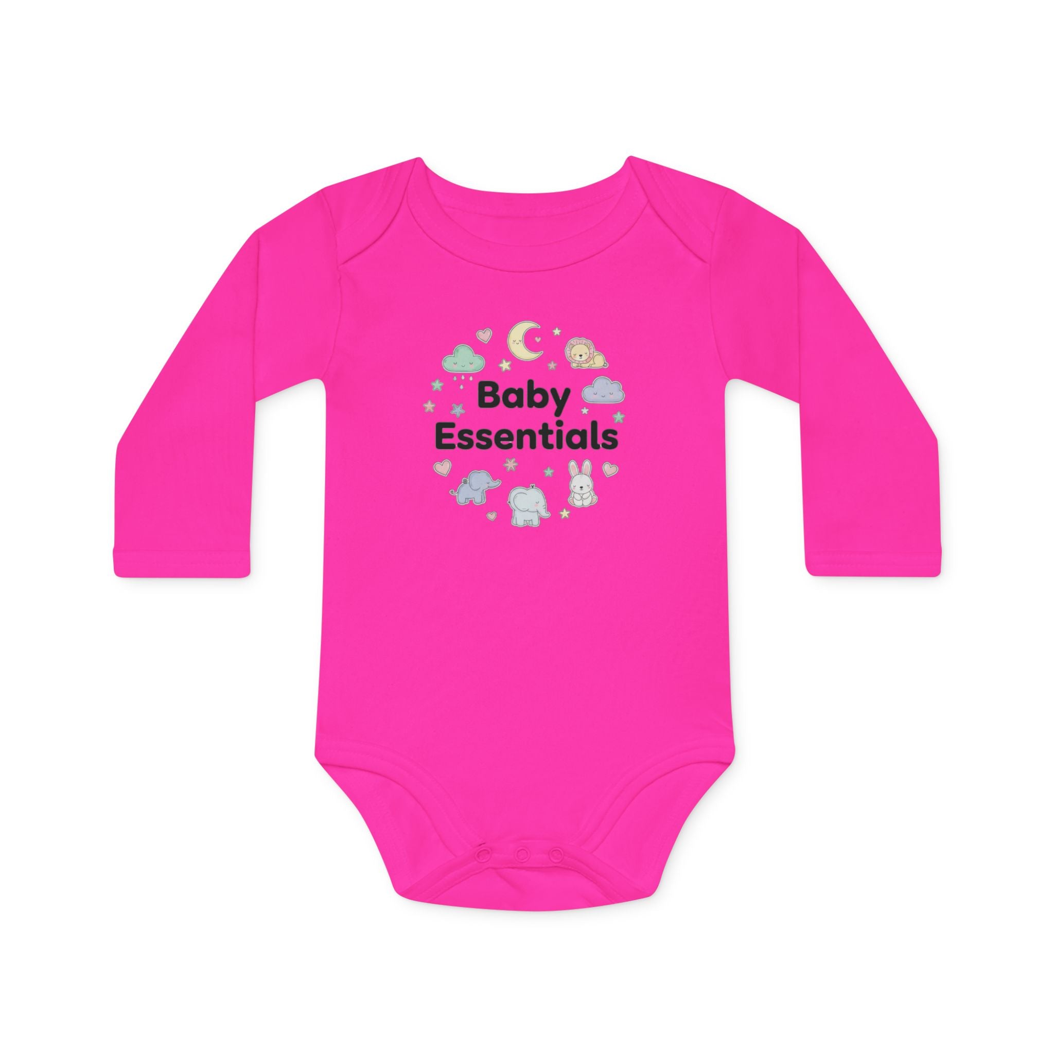 Baby Bodysuit “Baby Essentials” Cute Cloud & Animal Newborn Gift